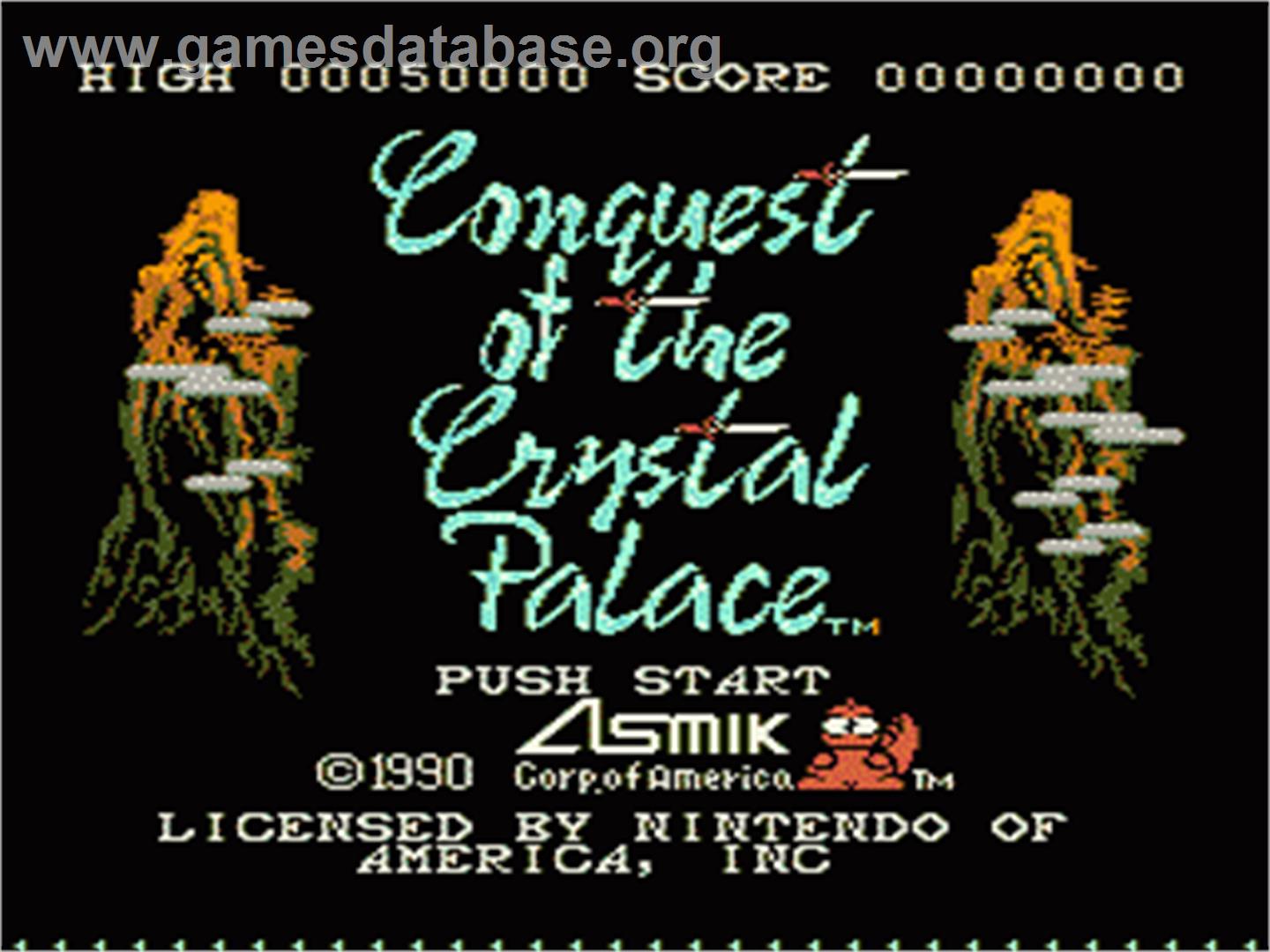 Conquest of the Crystal Palace - Nintendo NES - Artwork - Title Screen