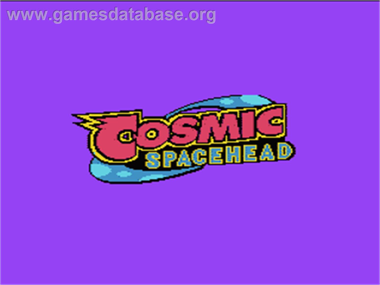 Cosmic Spacehead - Nintendo NES - Artwork - Title Screen