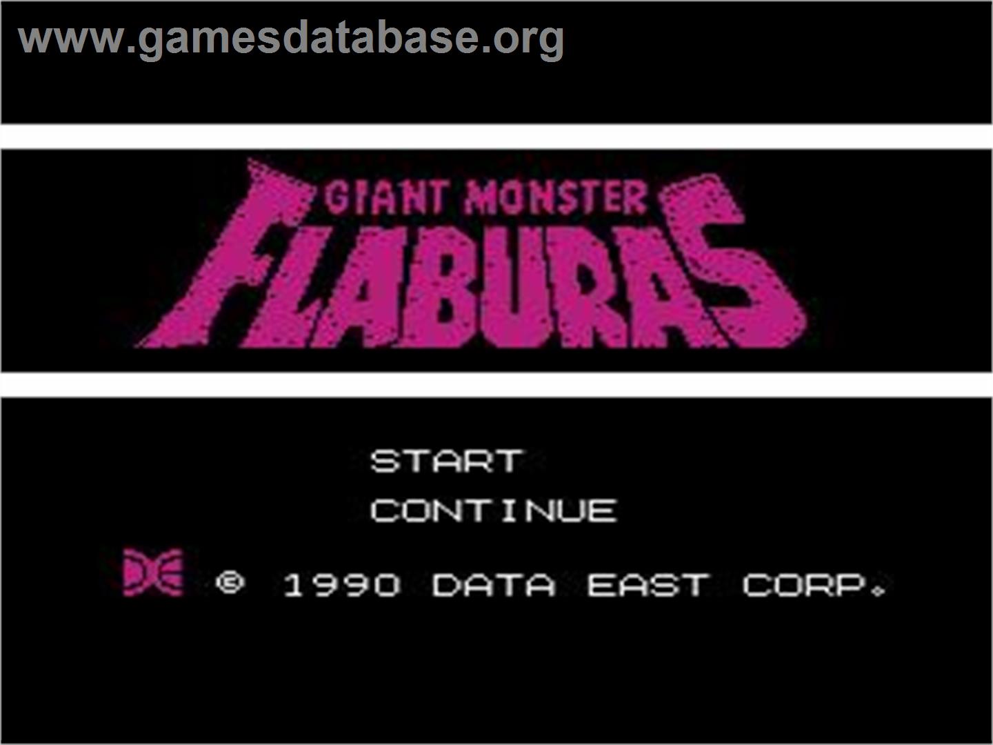 Daikaijuu Deburas - Nintendo NES - Artwork - Title Screen
