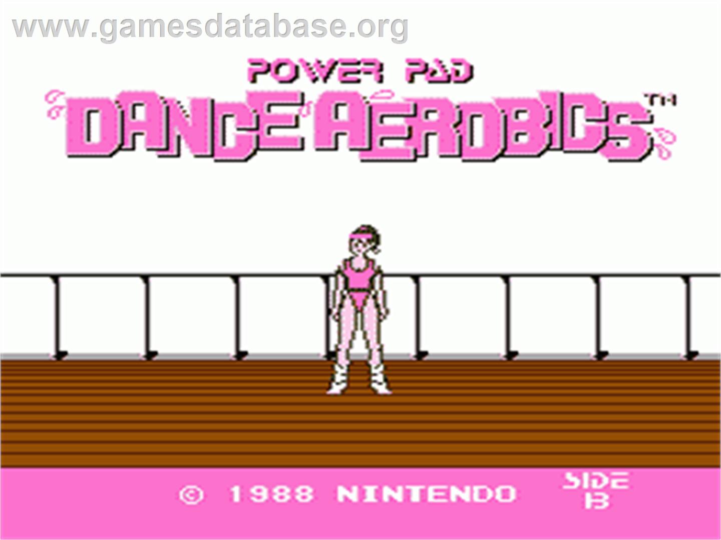 Dance Aerobics - Nintendo NES - Artwork - Title Screen