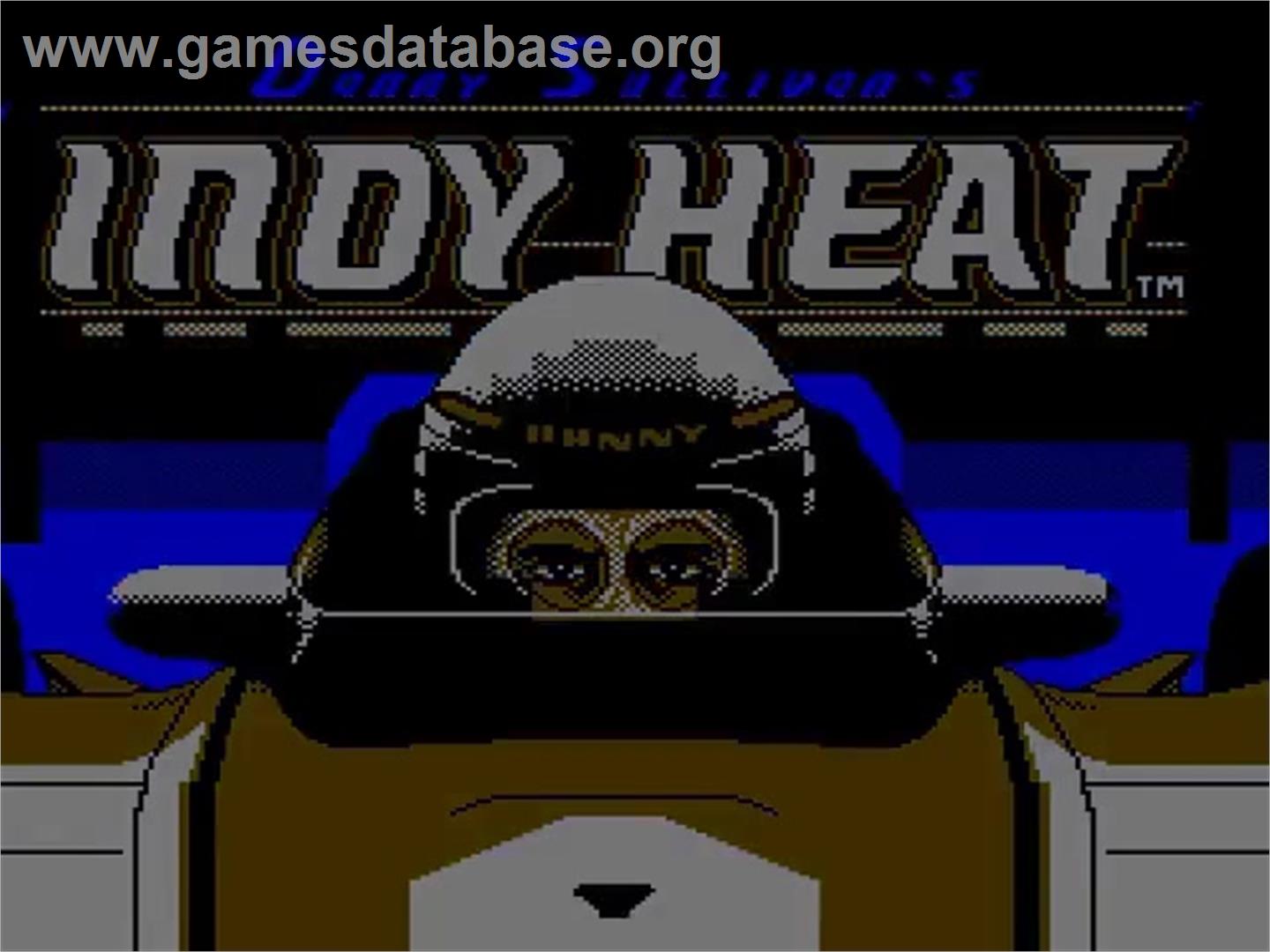 Danny Sullivan's Indy Heat - Nintendo NES - Artwork - Title Screen