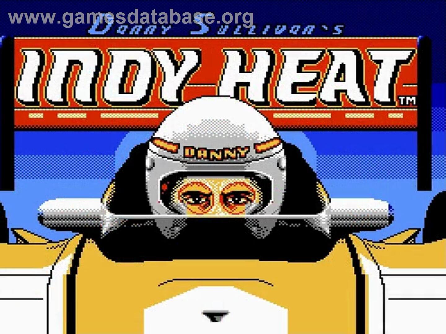 Danny Sullivan's Indy Heat - Nintendo NES - Artwork - Title Screen