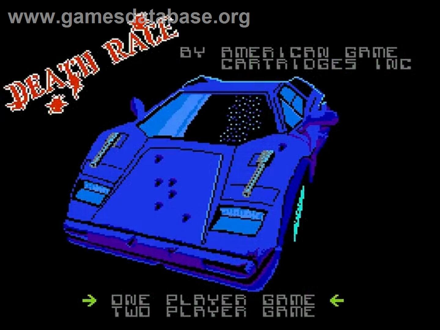 Death Race - Nintendo NES - Artwork - Title Screen