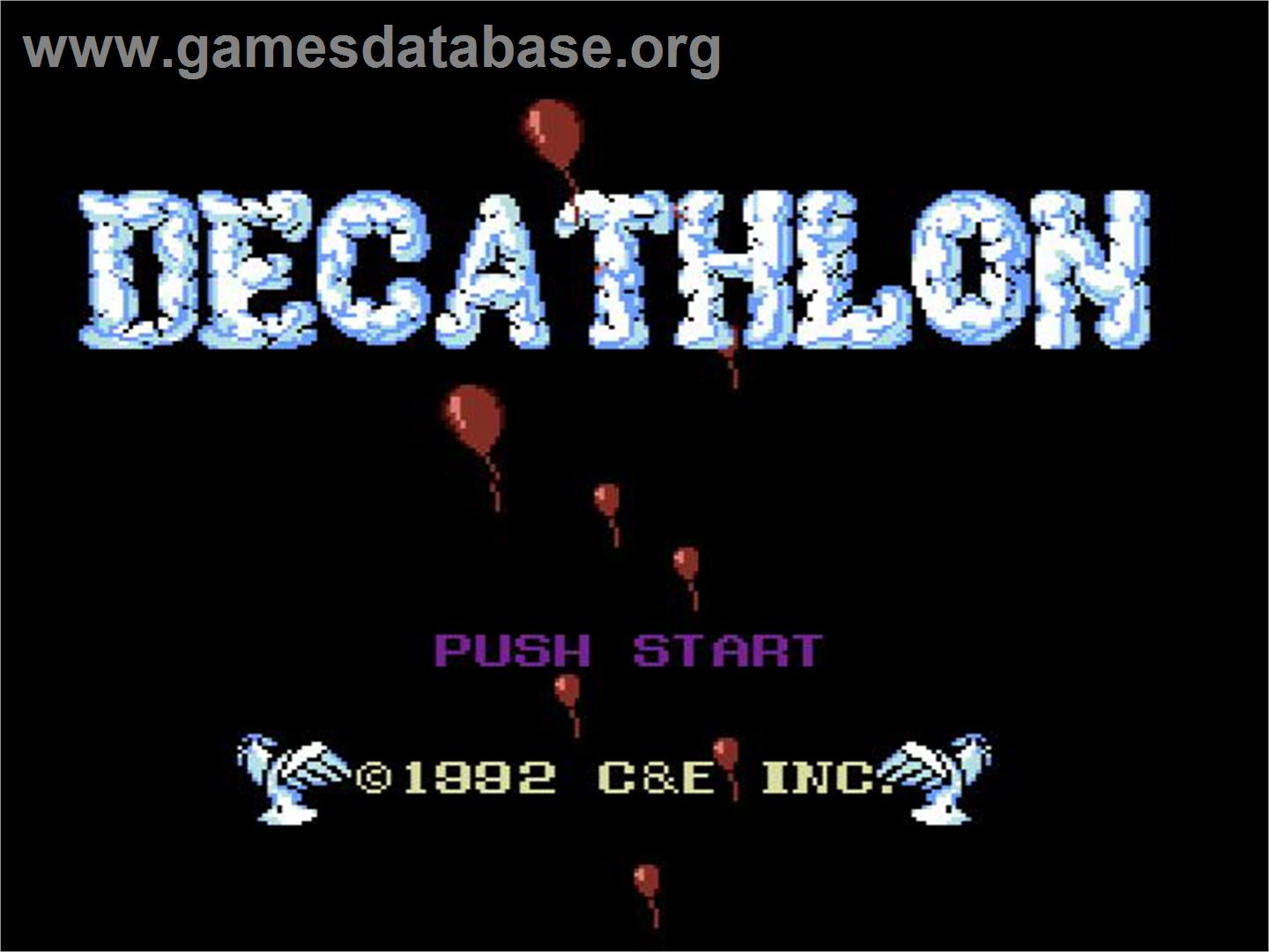 Decathlon - Nintendo NES - Artwork - Title Screen