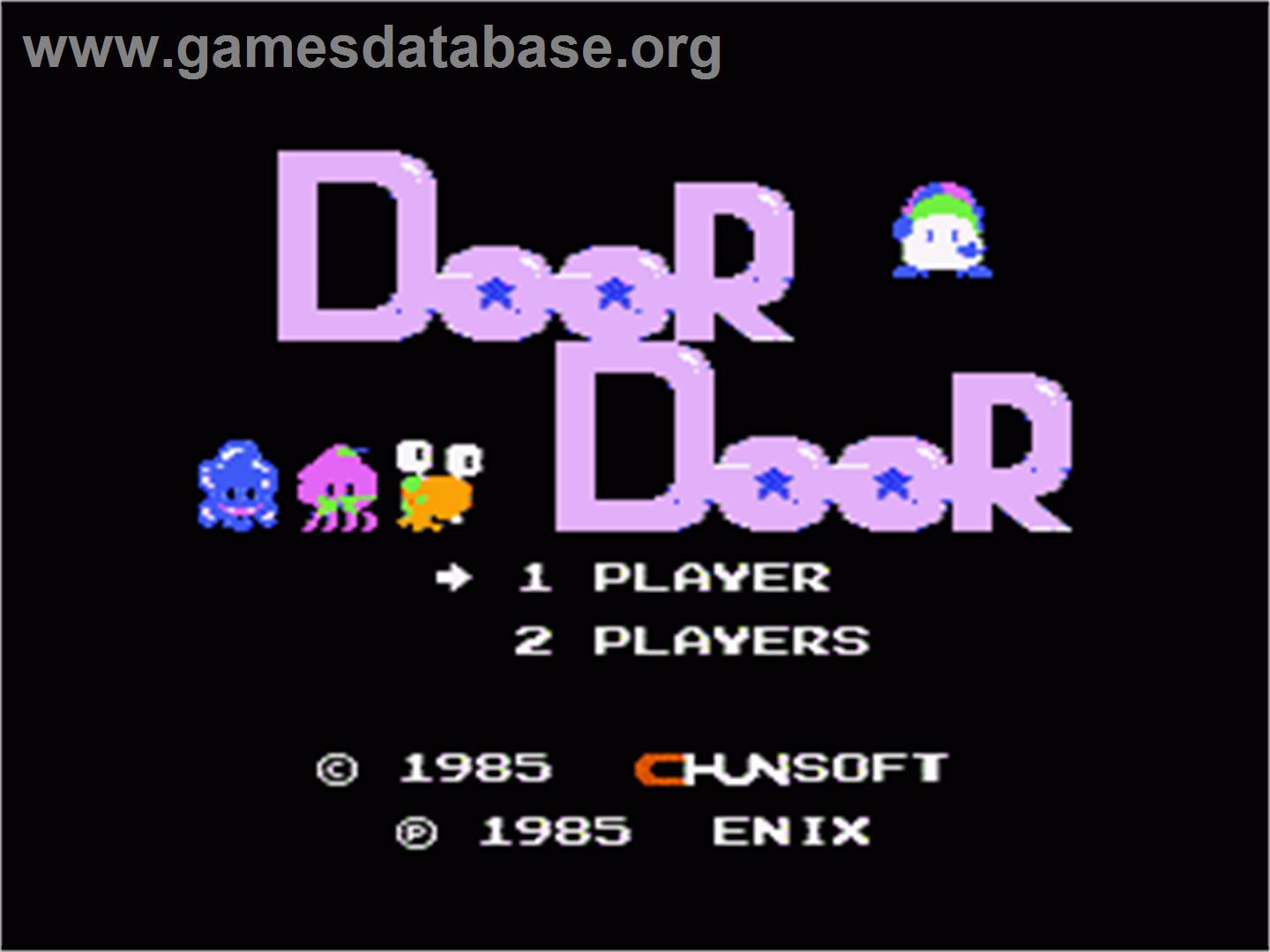 DoorDoor - Nintendo NES - Artwork - Title Screen
