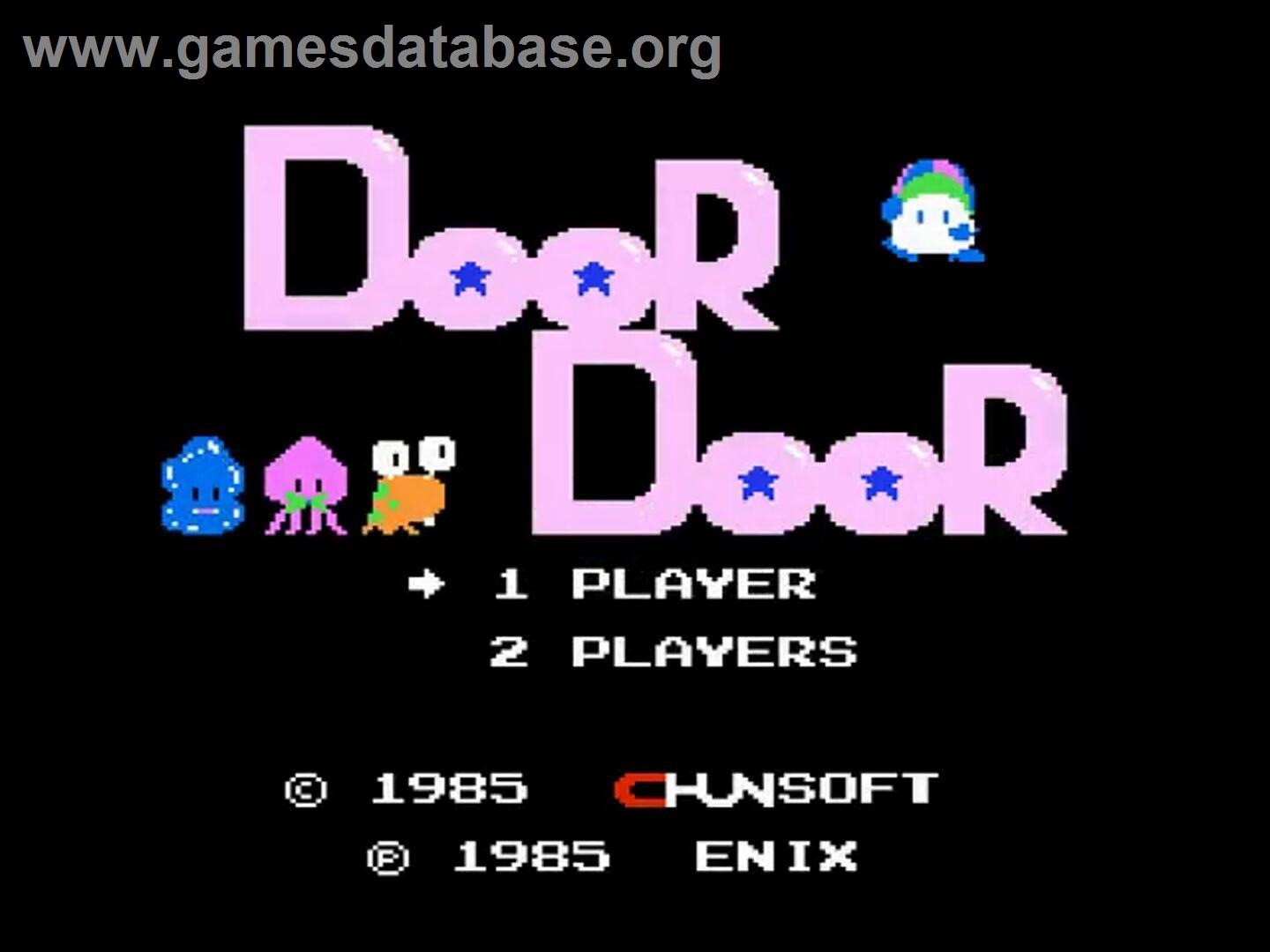 Door Door - Nintendo NES - Artwork - Title Screen