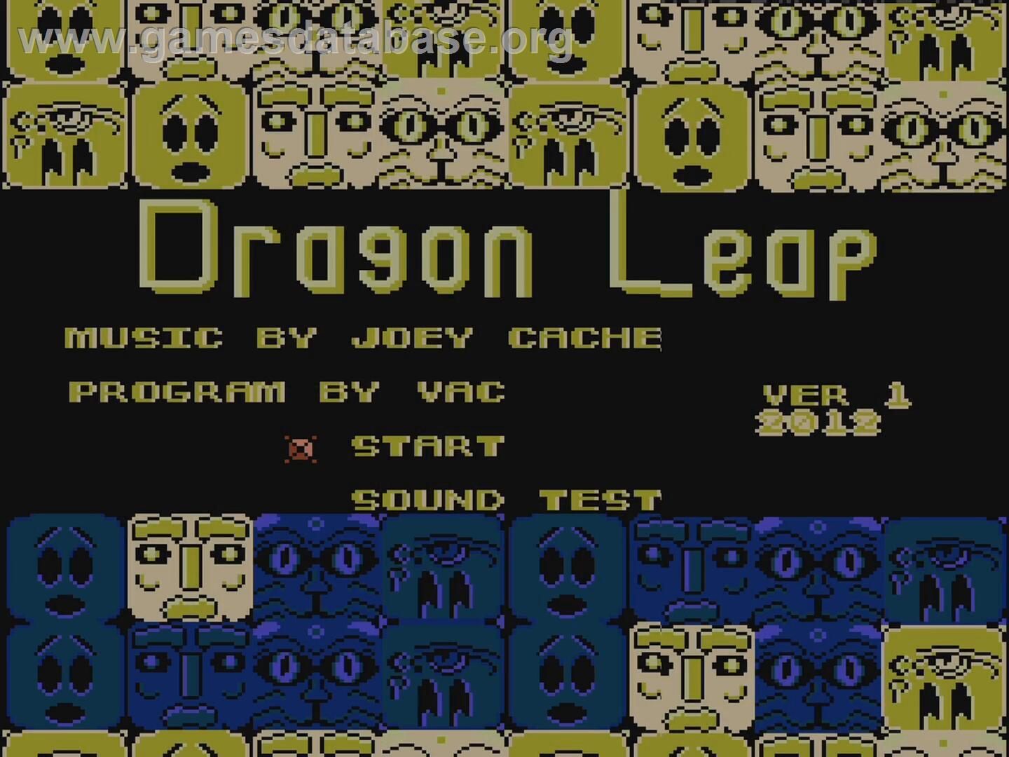 Dragon Leap - Nintendo NES - Artwork - Title Screen