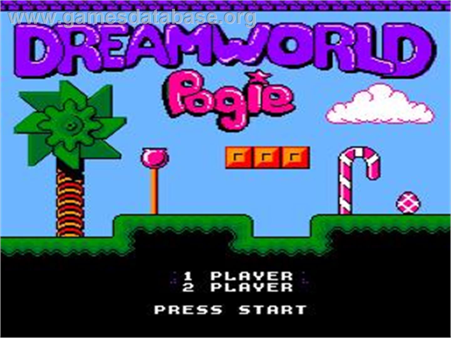 Dreamworld Pogie - Nintendo NES - Artwork - Title Screen
