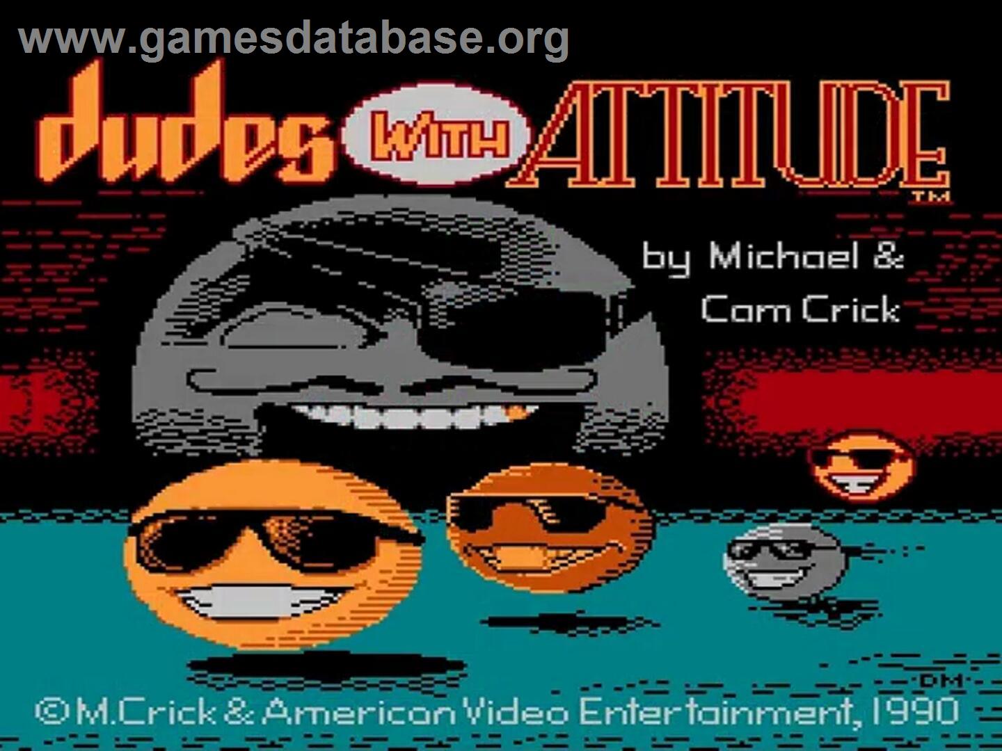 Dudes With Attitude - Nintendo NES - Artwork - Title Screen