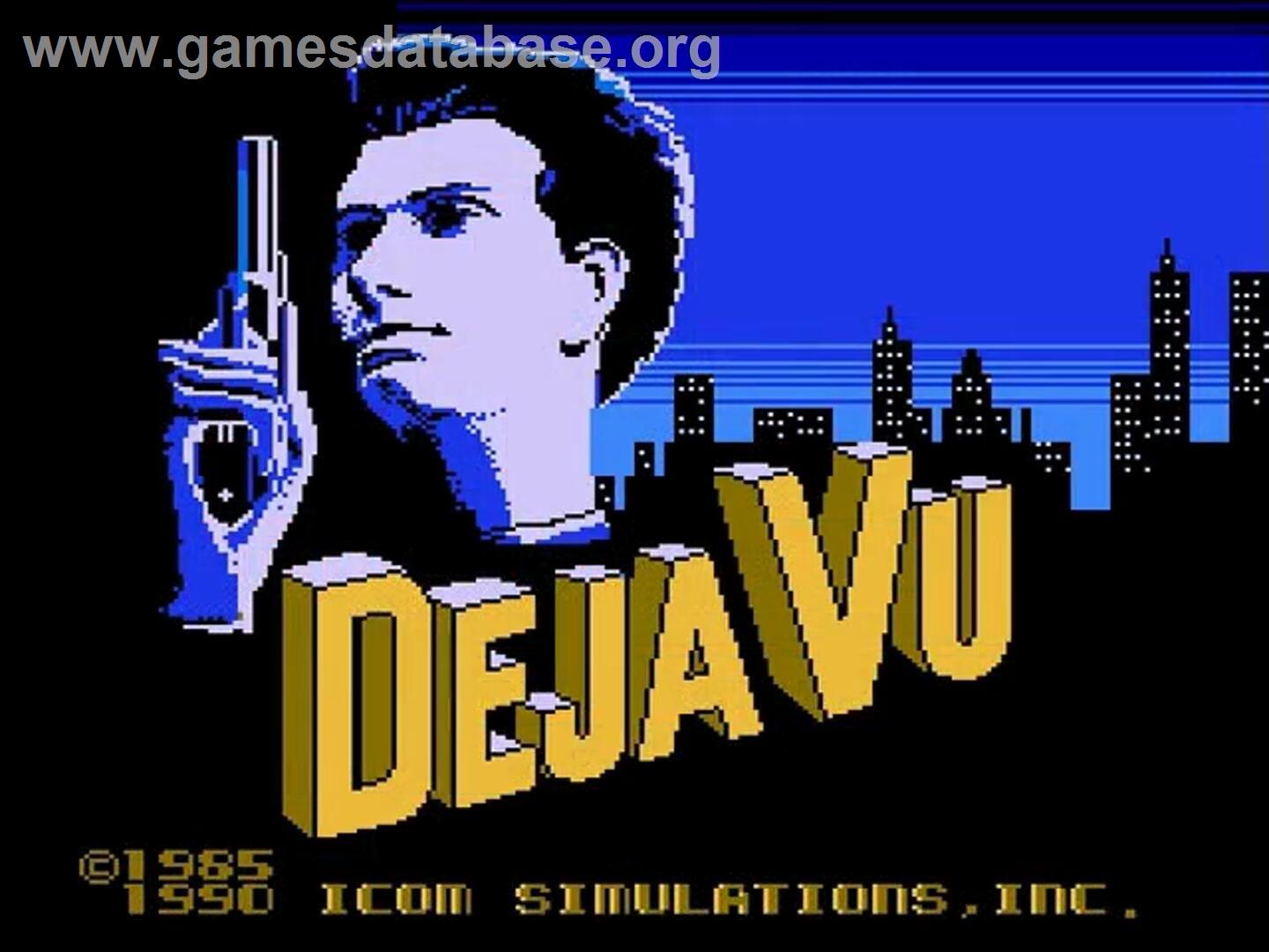 Déjà Vu - Nintendo NES - Artwork - Title Screen