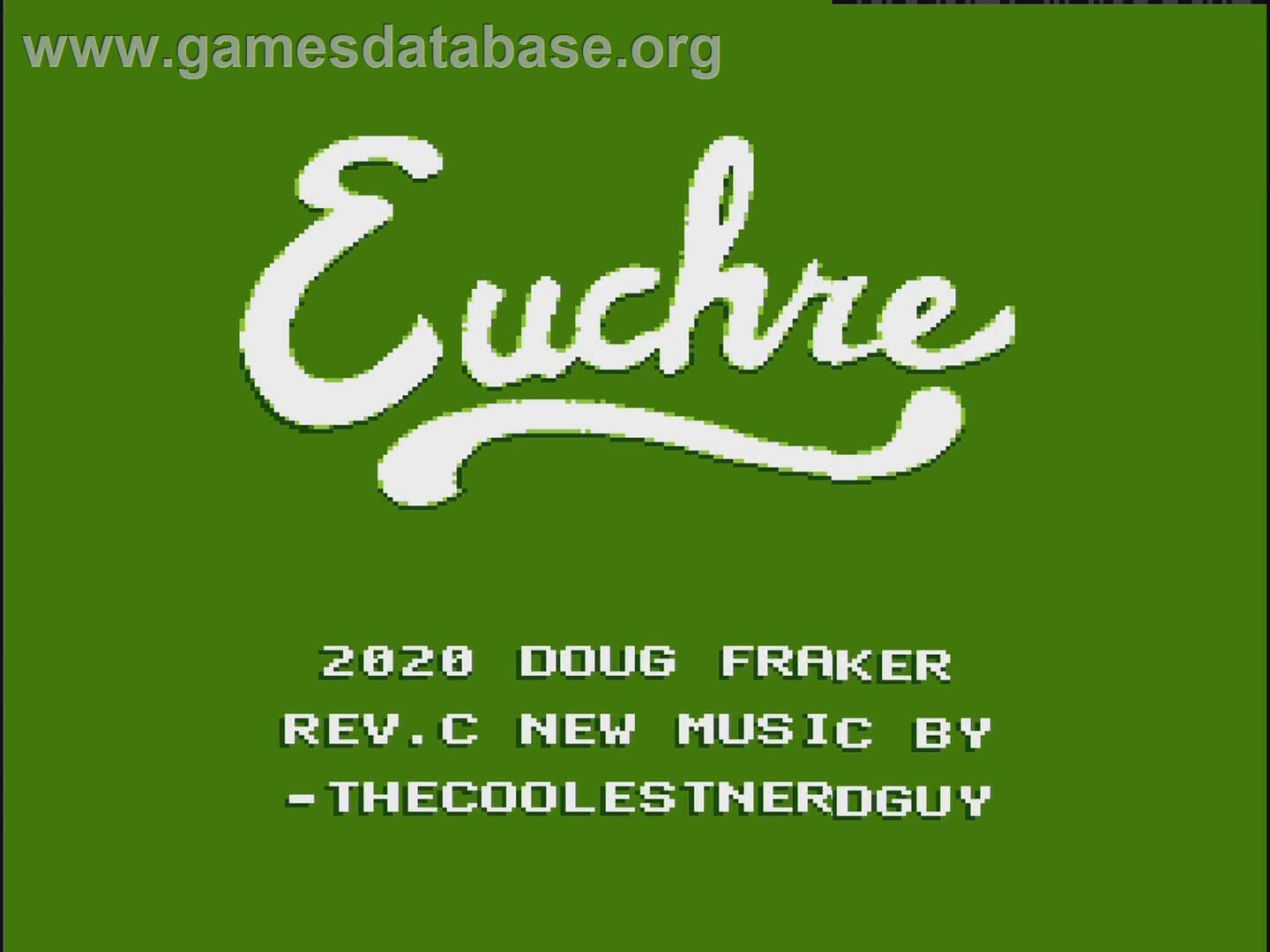 Euchre - Nintendo NES - Artwork - Title Screen