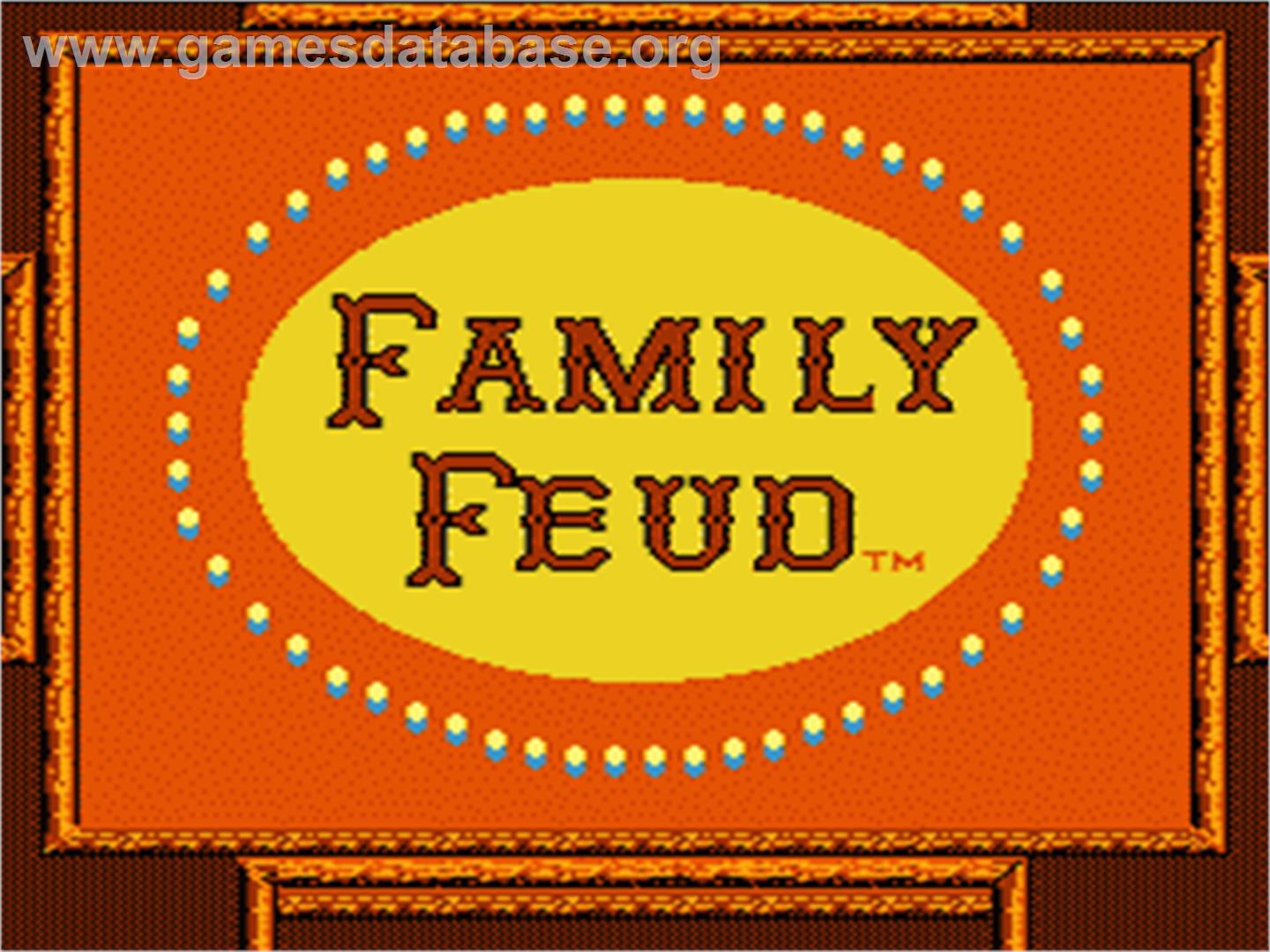 Family Feud - Nintendo NES - Artwork - Title Screen