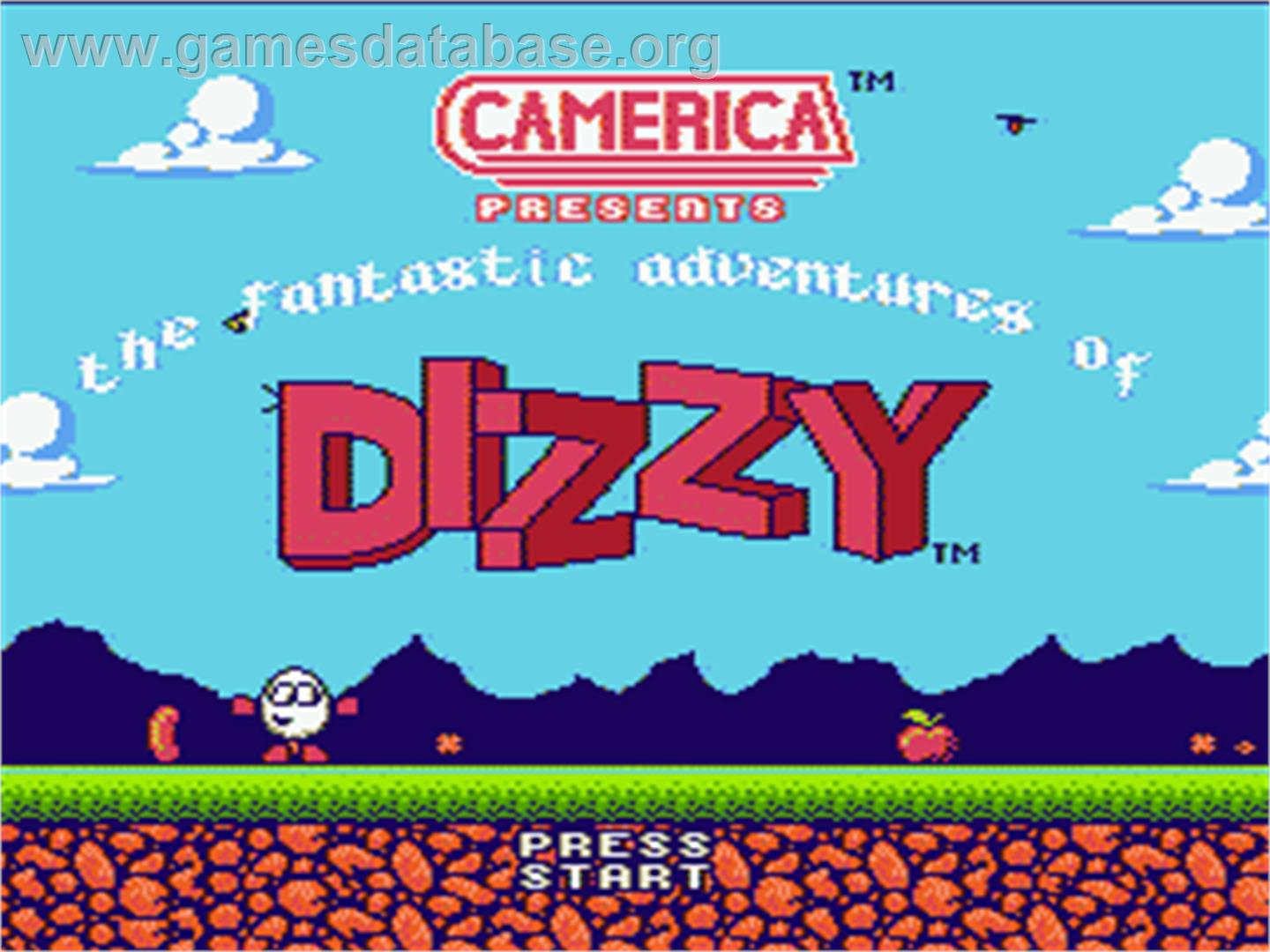 Fantastic Adventures of Dizzy - Nintendo NES - Artwork - Title Screen