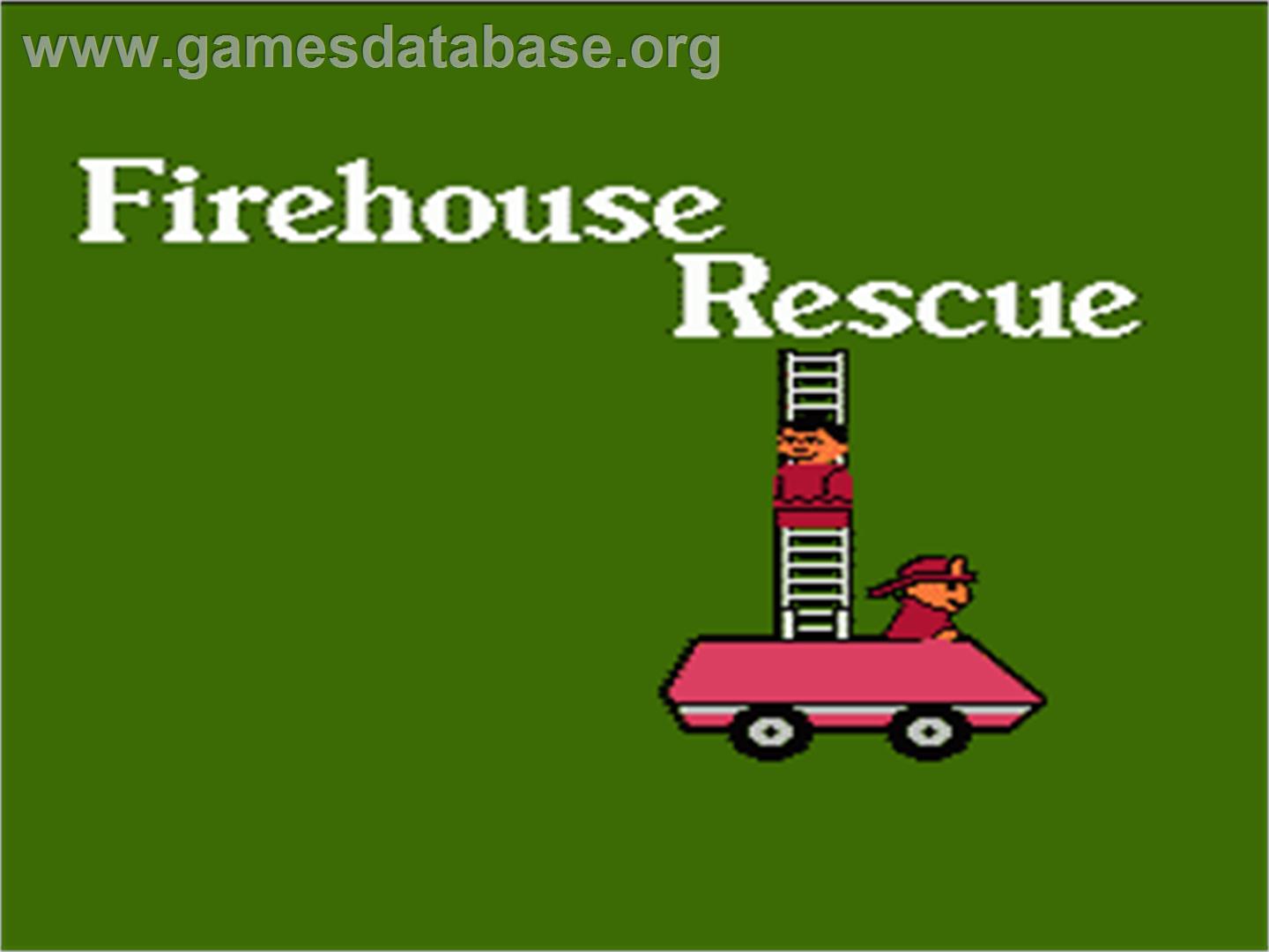 Fisher-Price: Firehouse Rescue - Nintendo NES - Artwork - Title Screen