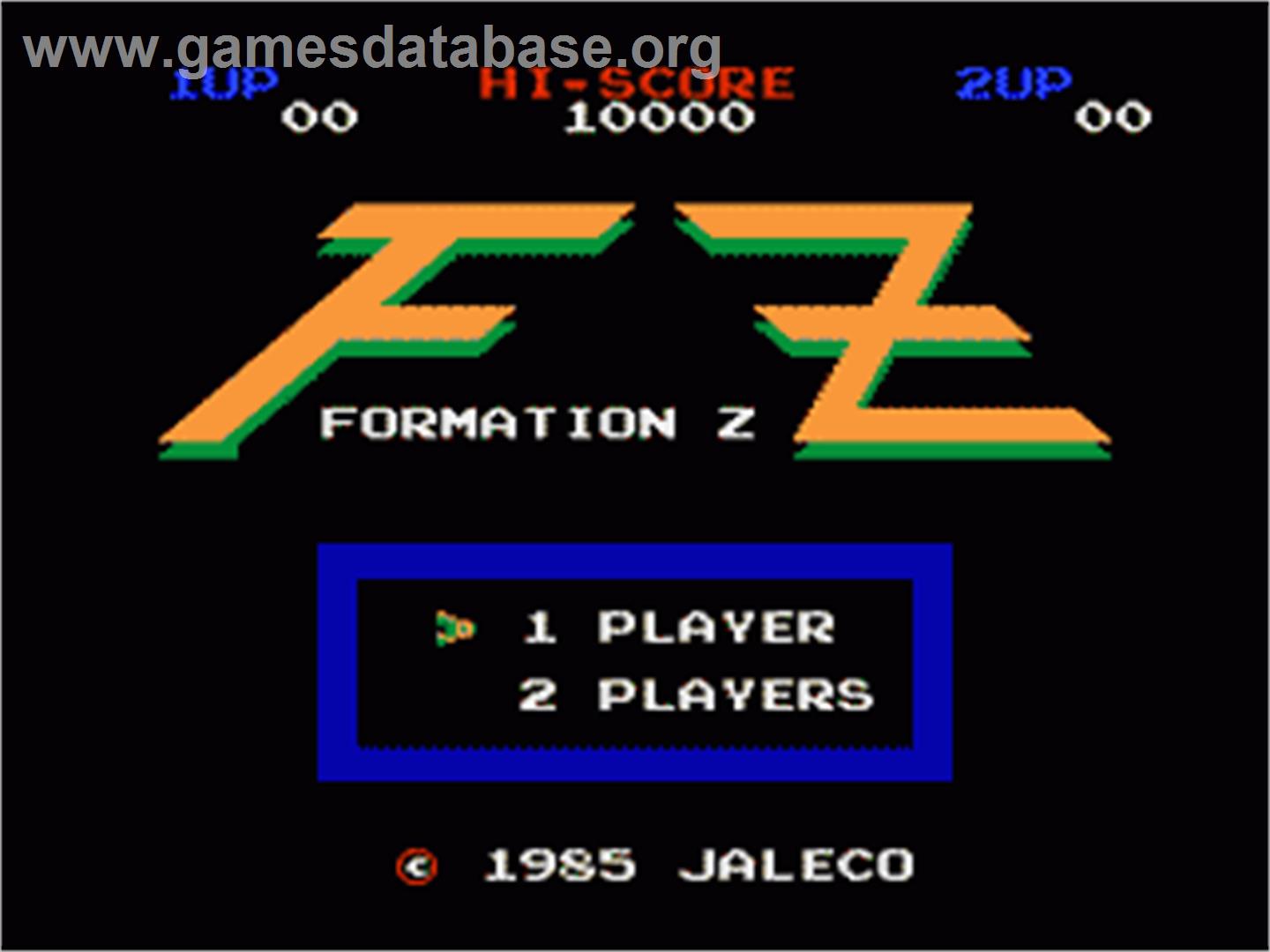 Formation Z - Nintendo NES - Artwork - Title Screen