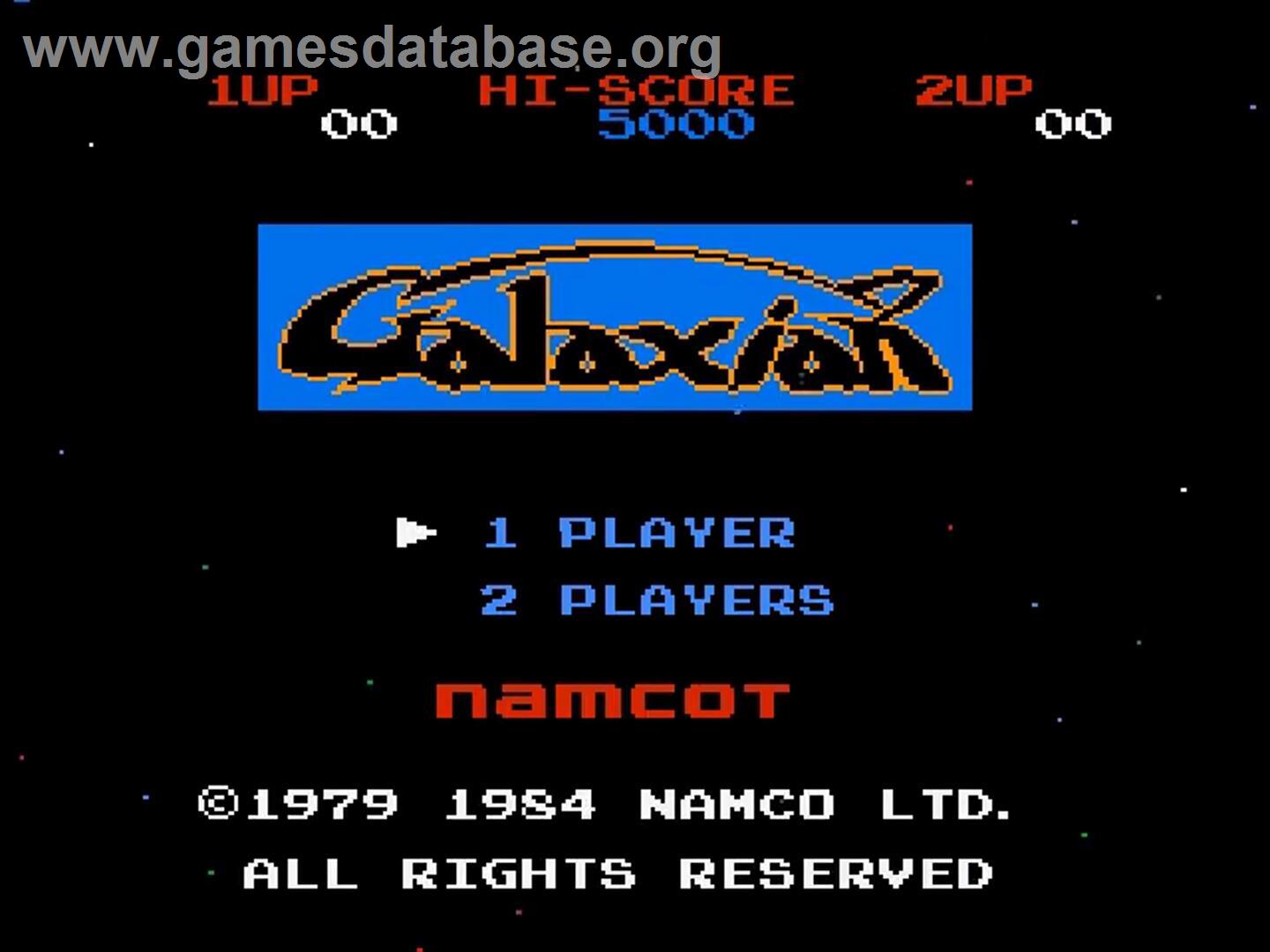 Galaxian - Nintendo NES - Artwork - Title Screen