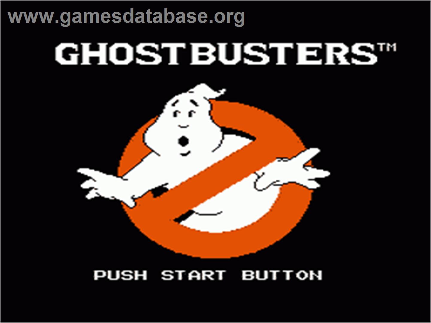 Ghostbusters - Nintendo NES - Artwork - Title Screen