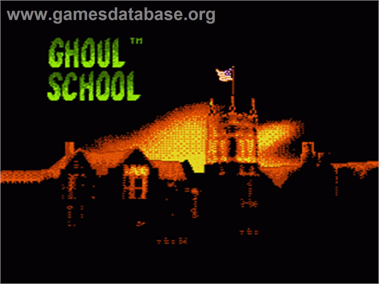 Ghoul School - Nintendo NES - Artwork - Title Screen