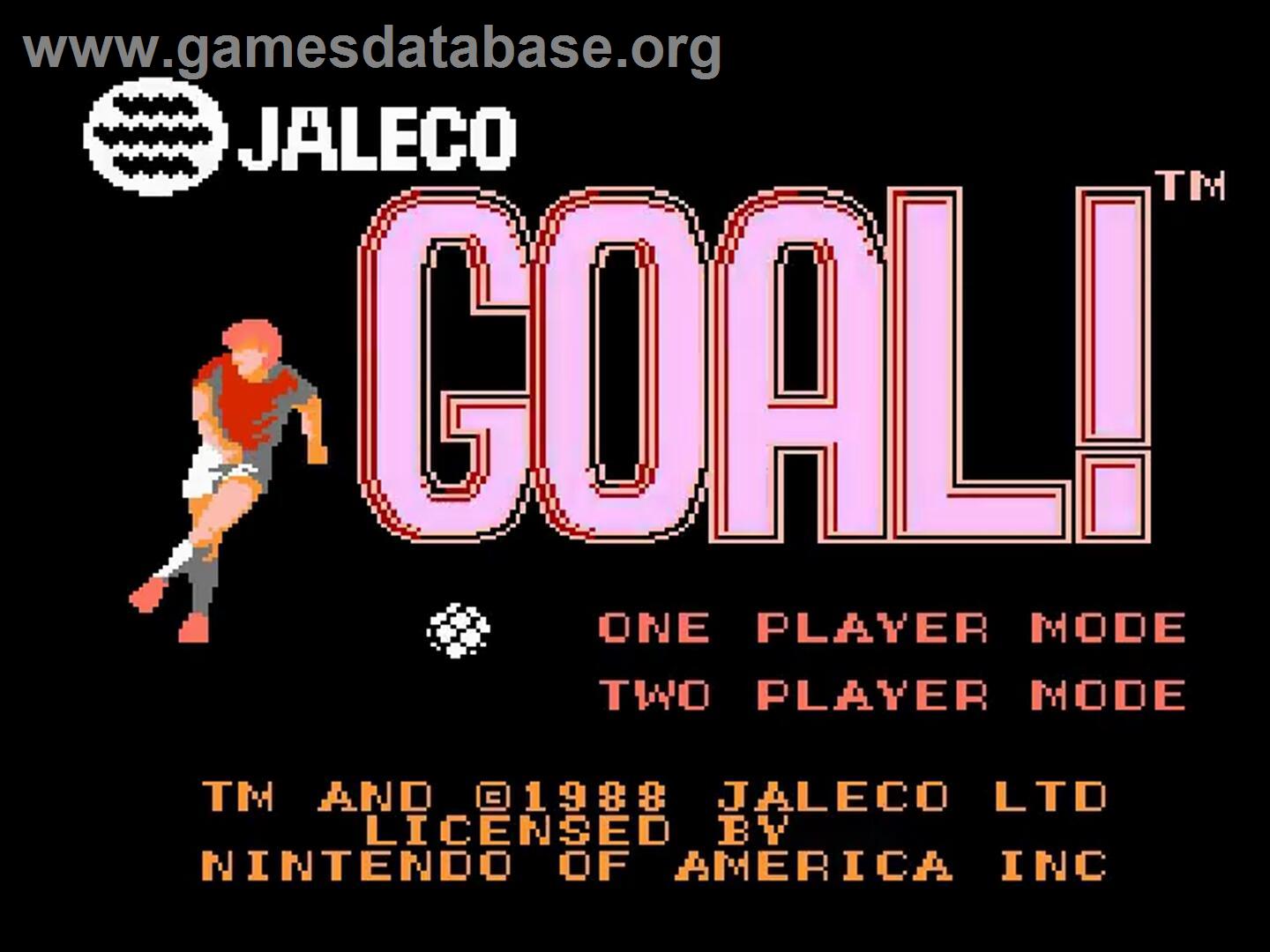 Goal - Nintendo NES - Artwork - Title Screen