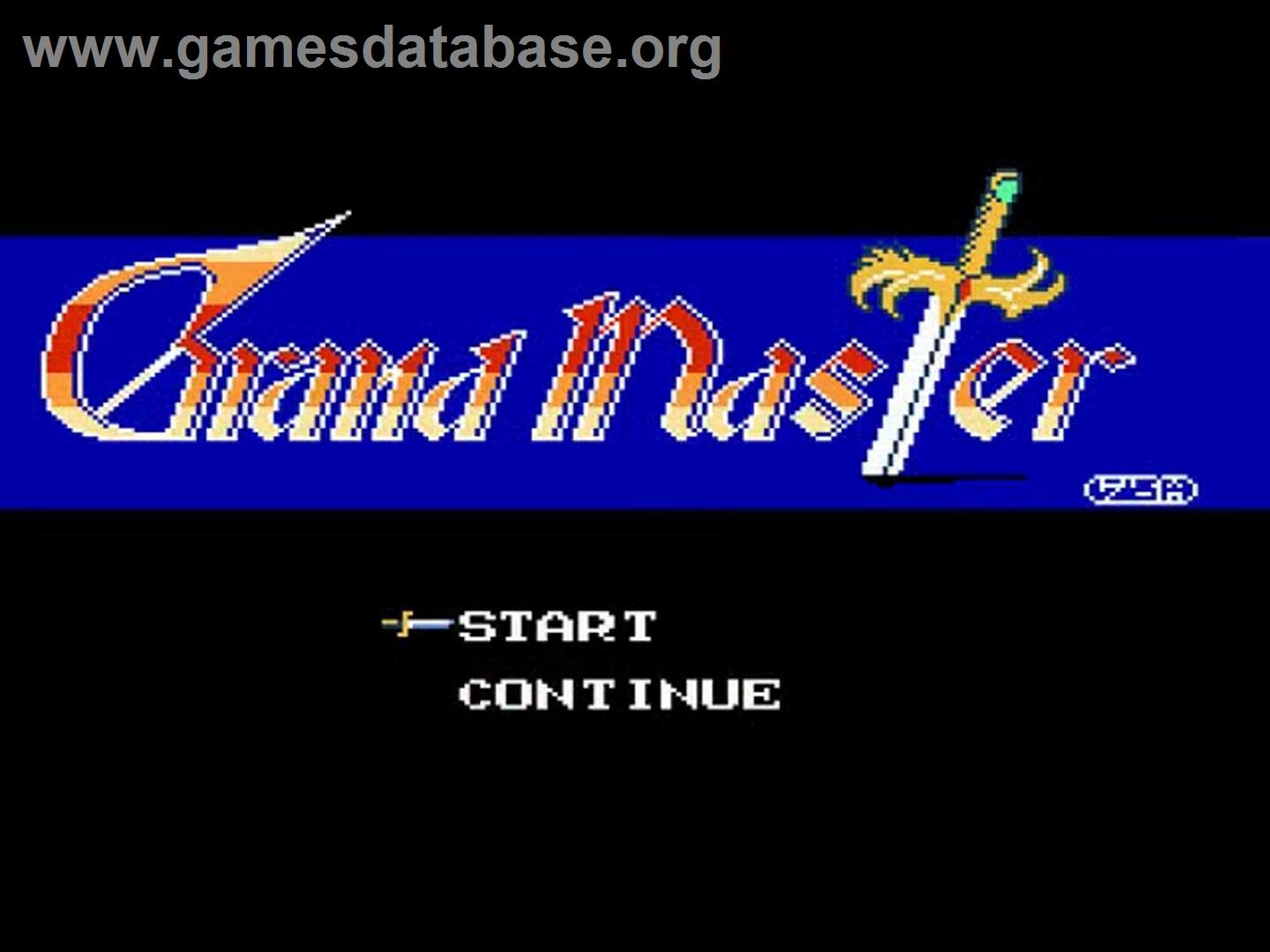Grand Master - Nintendo NES - Artwork - Title Screen