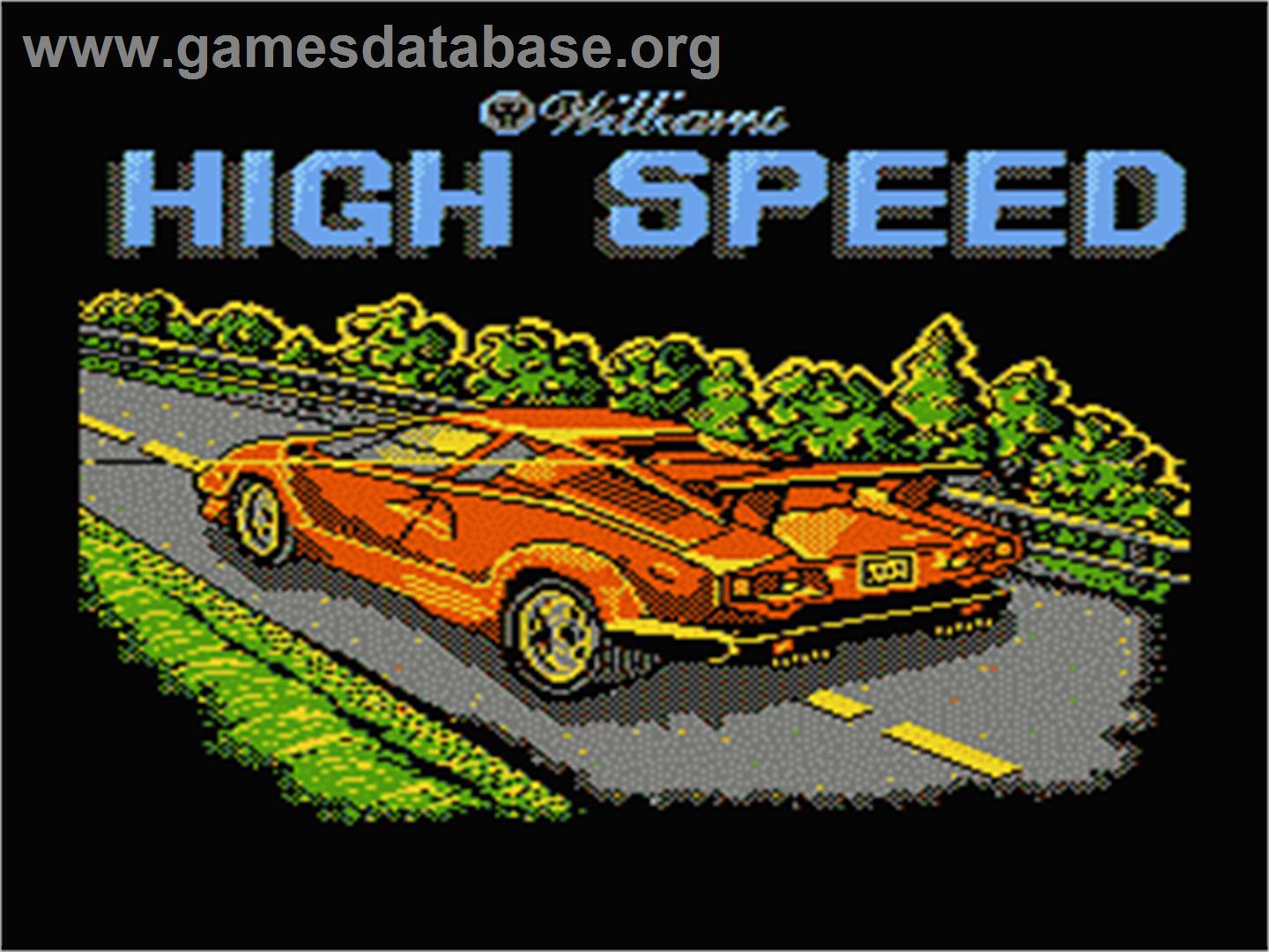 High Speed - Nintendo NES - Artwork - Title Screen