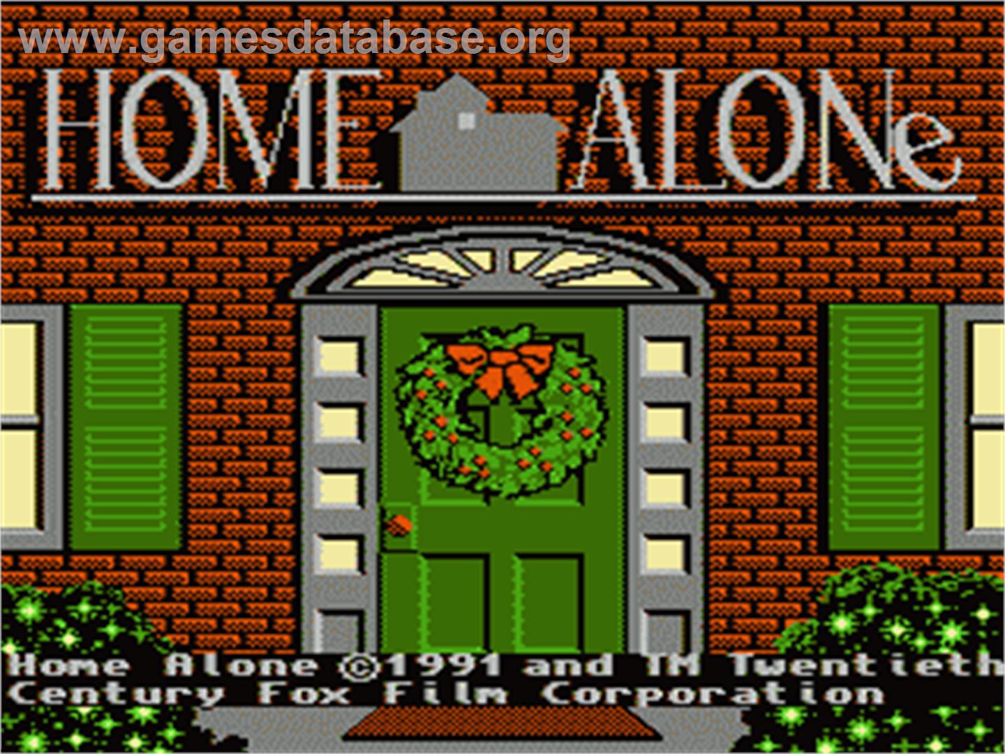 Home Alone - Nintendo NES - Artwork - Title Screen