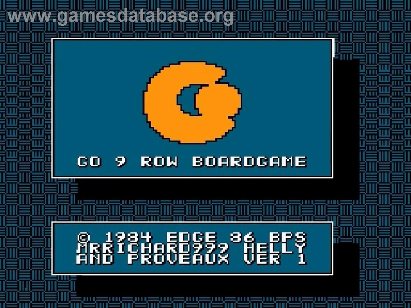 Igo - Kyuu Roban Taikyoku - Nintendo NES - Artwork - Title Screen
