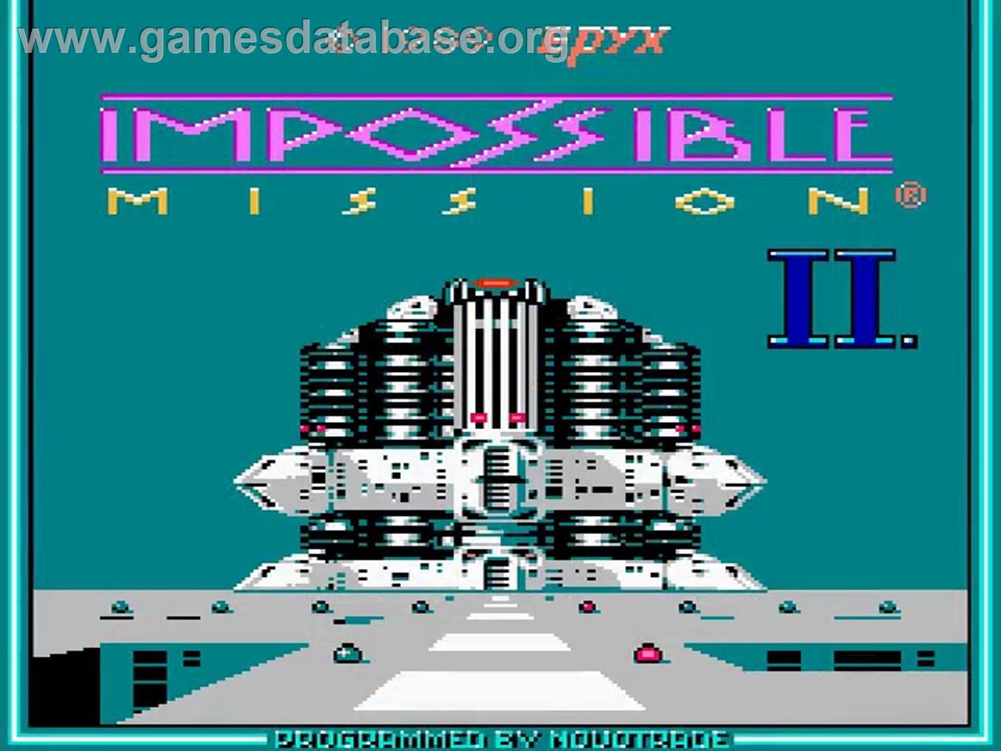 Impossible Mission 2 - Nintendo NES - Artwork - Title Screen