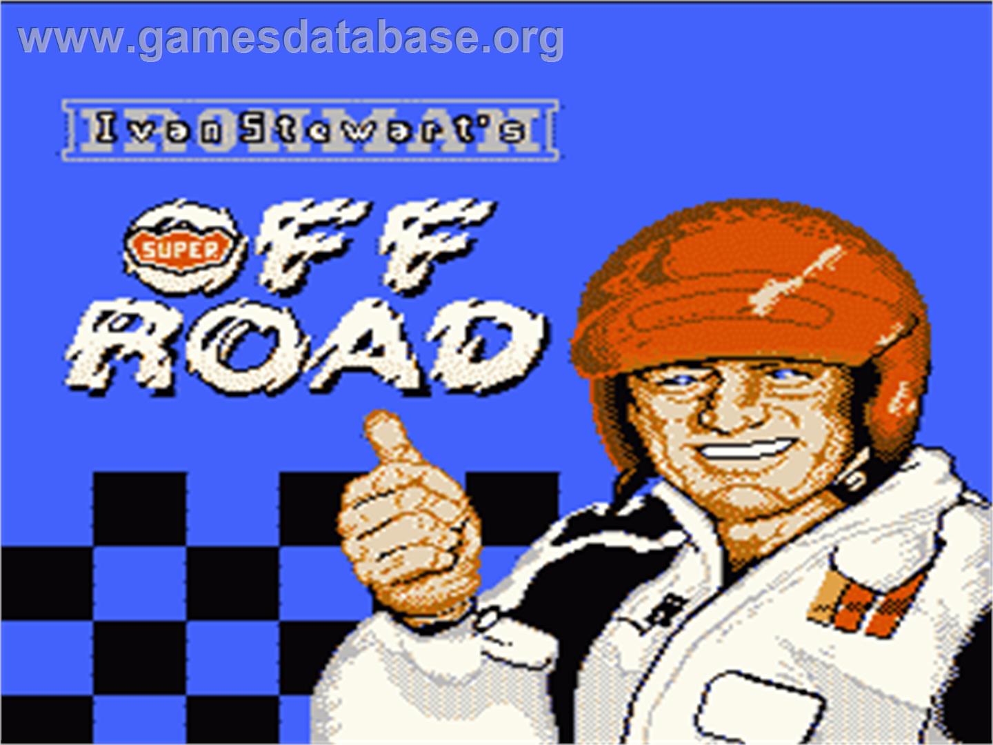 Ironman Ivan Stewart's Super Off-Road - Nintendo NES - Artwork - Title Screen