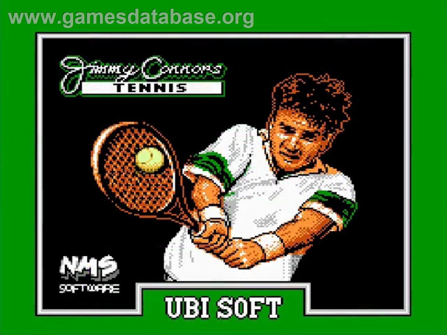 Jimmy Connor's Tennis - Nintendo NES - Artwork - Title Screen