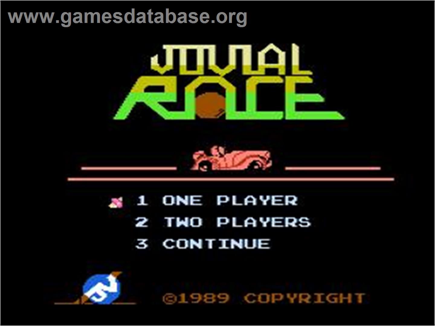 Jovial Race - Nintendo NES - Artwork - Title Screen