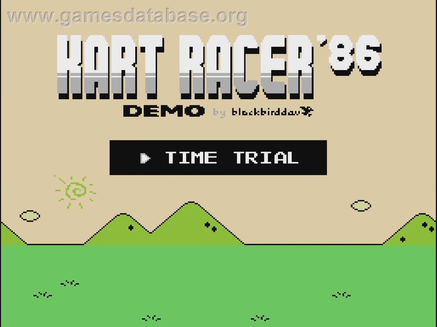 Kart Racer '86 - Nintendo NES - Artwork - Title Screen