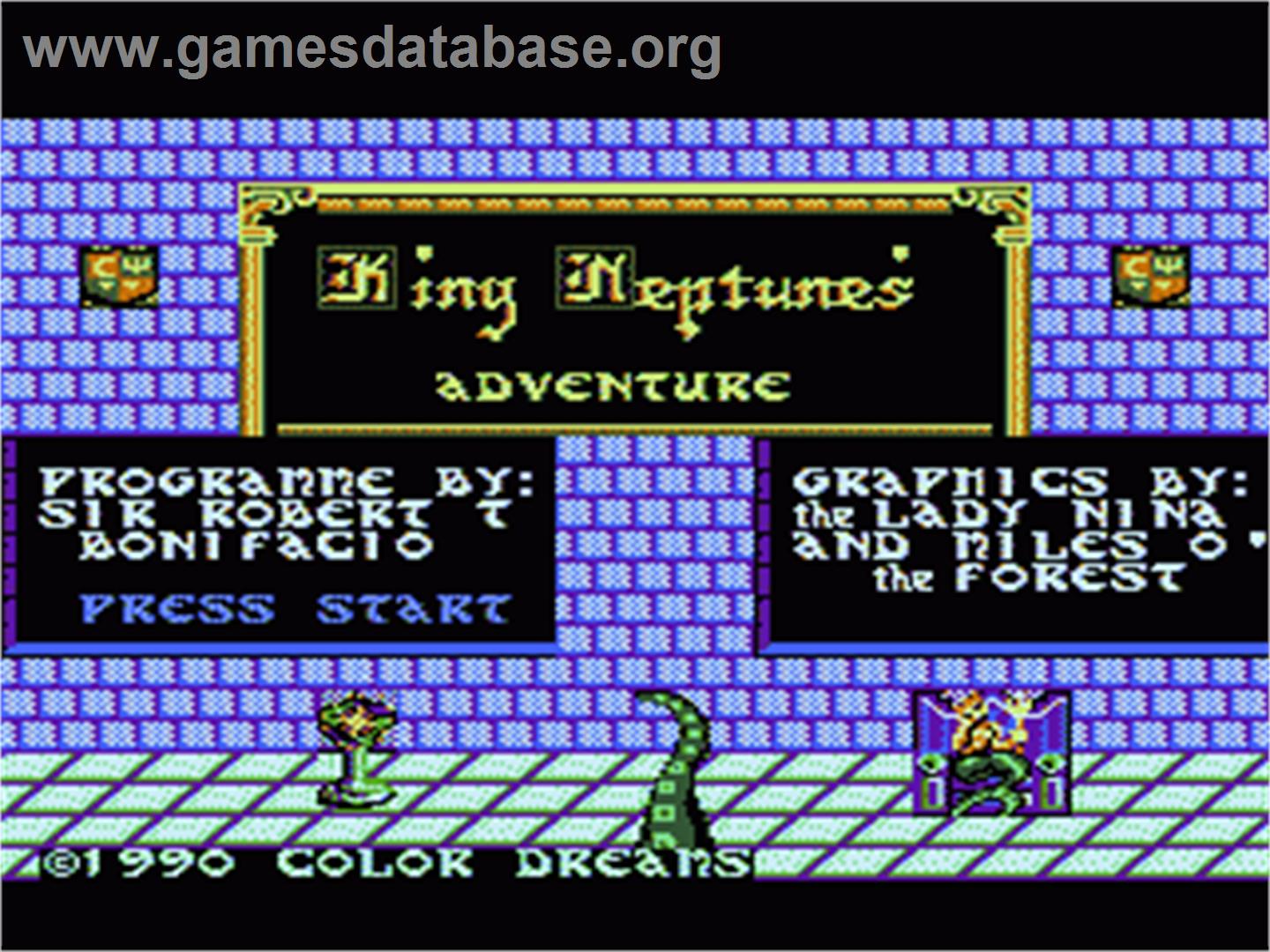King Neptune's Adventure - Nintendo NES - Artwork - Title Screen