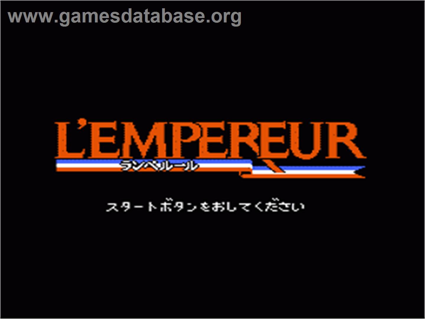 L'Empereur - Nintendo NES - Artwork - Title Screen