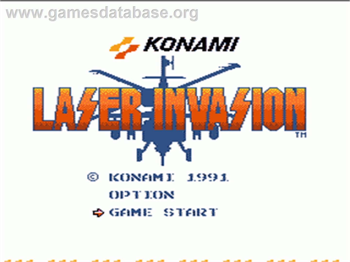 Laser Invasion - Nintendo NES - Artwork - Title Screen