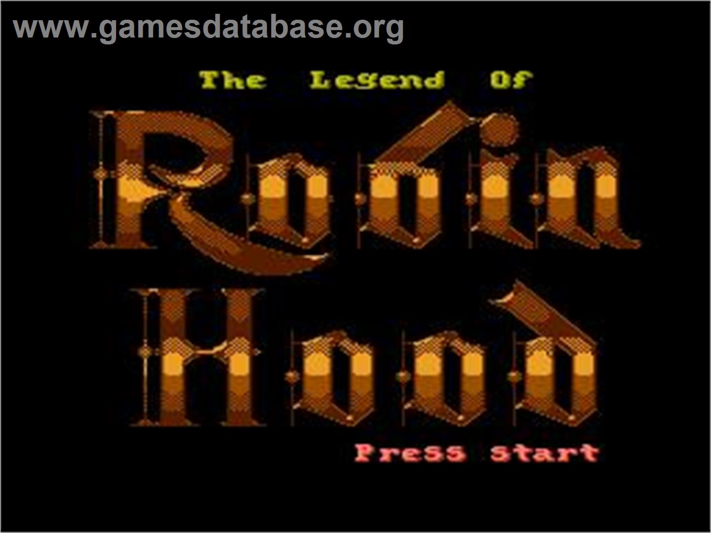 Legend Of Robin Hood, The - Nintendo NES - Artwork - Title Screen