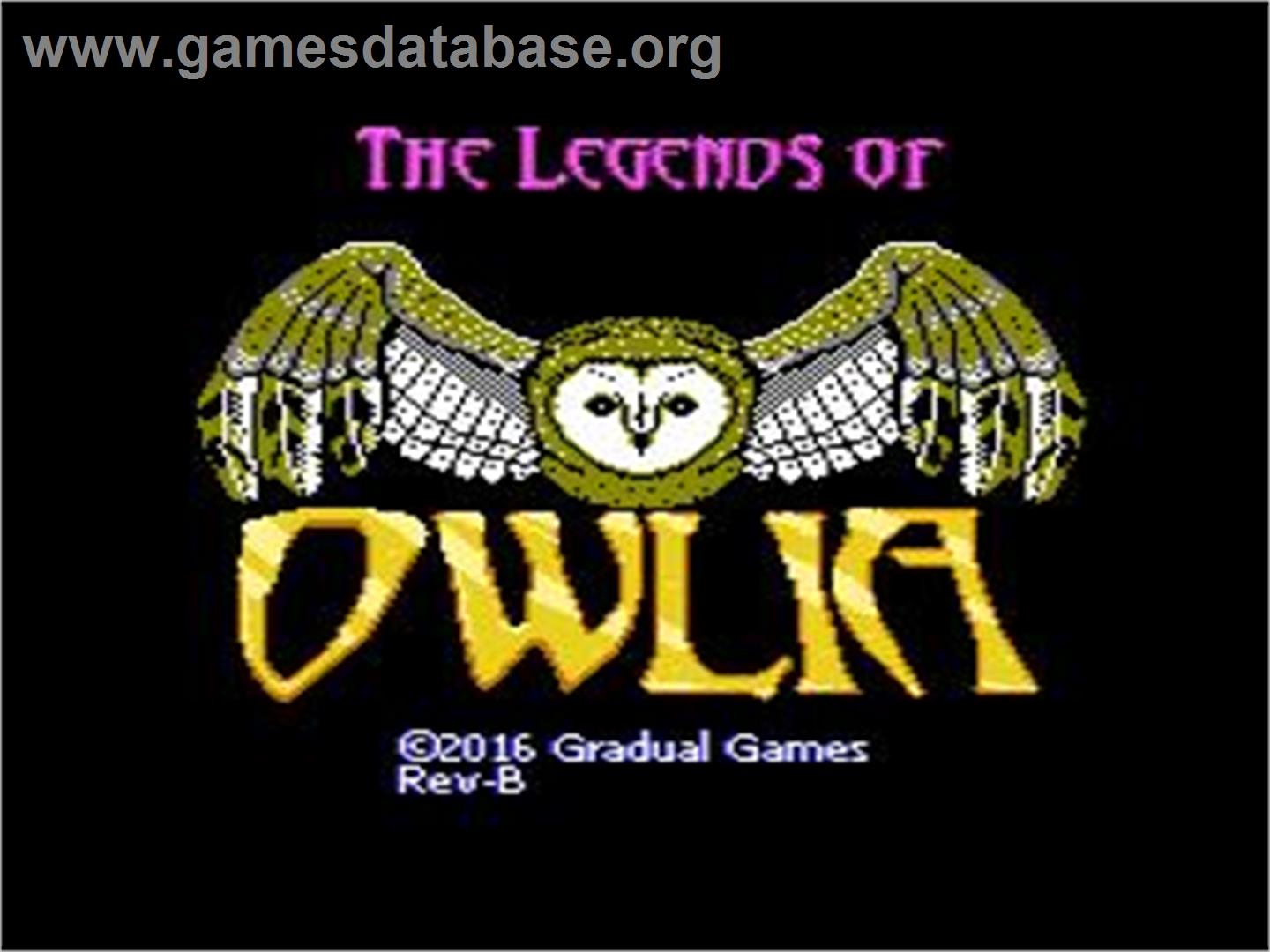 Legends of Owlia, The - Nintendo NES - Artwork - Title Screen