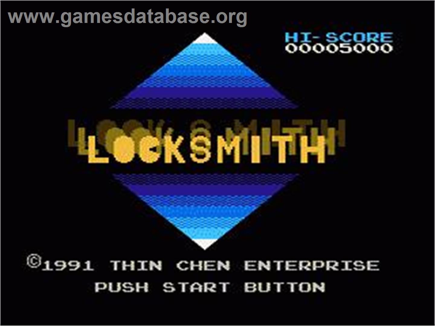Locksmith - Nintendo NES - Artwork - Title Screen