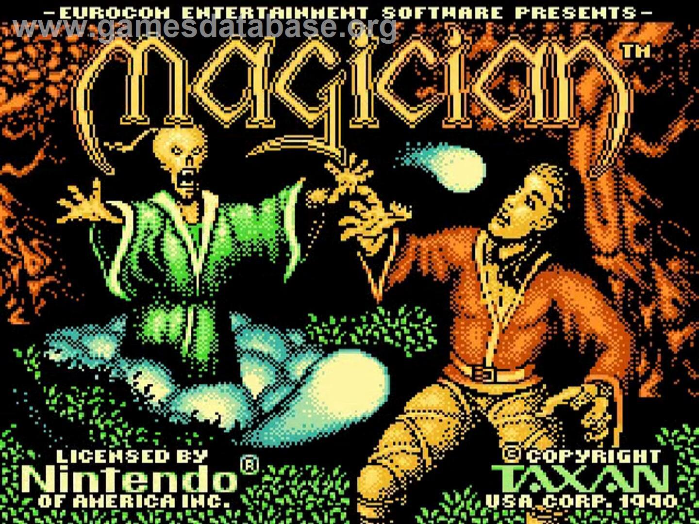 Magician - Nintendo NES - Artwork - Title Screen