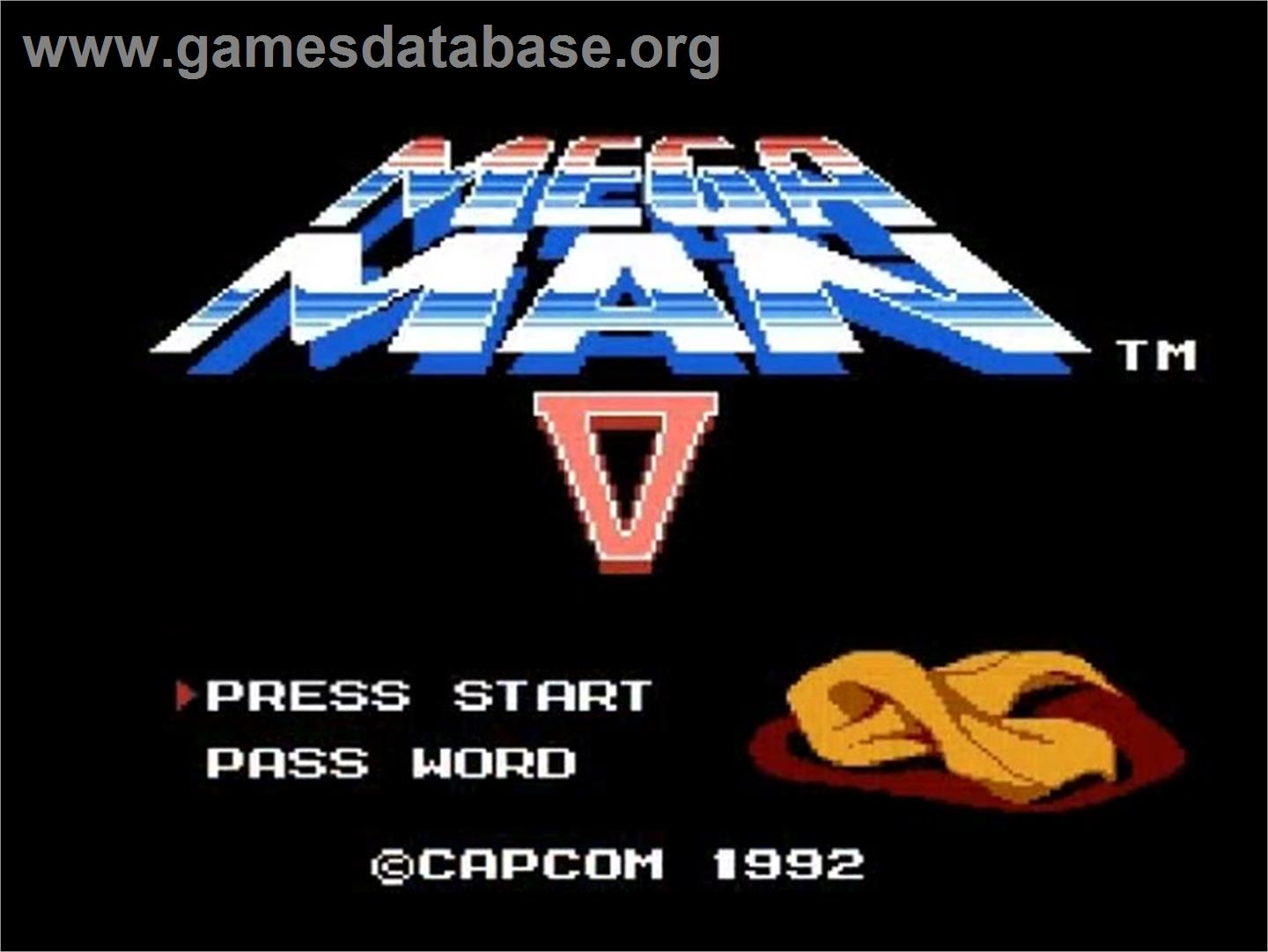 Mega Man 5 - Nintendo NES - Artwork - Title Screen