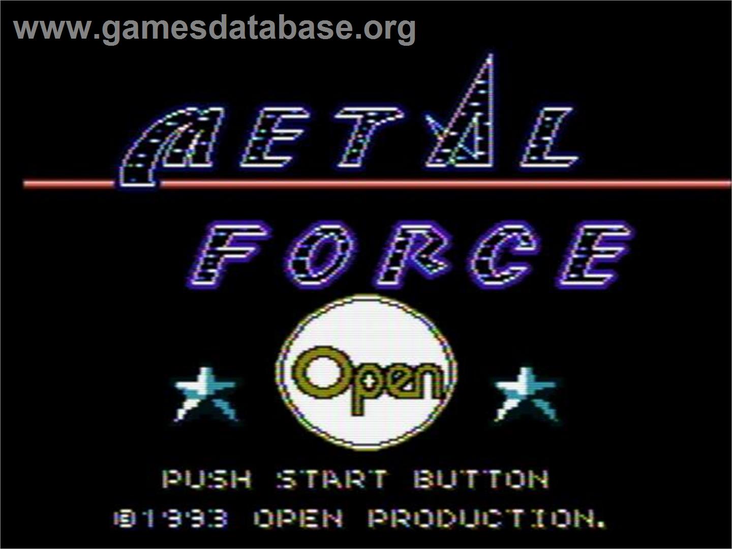 Metal Force - Nintendo NES - Artwork - Title Screen
