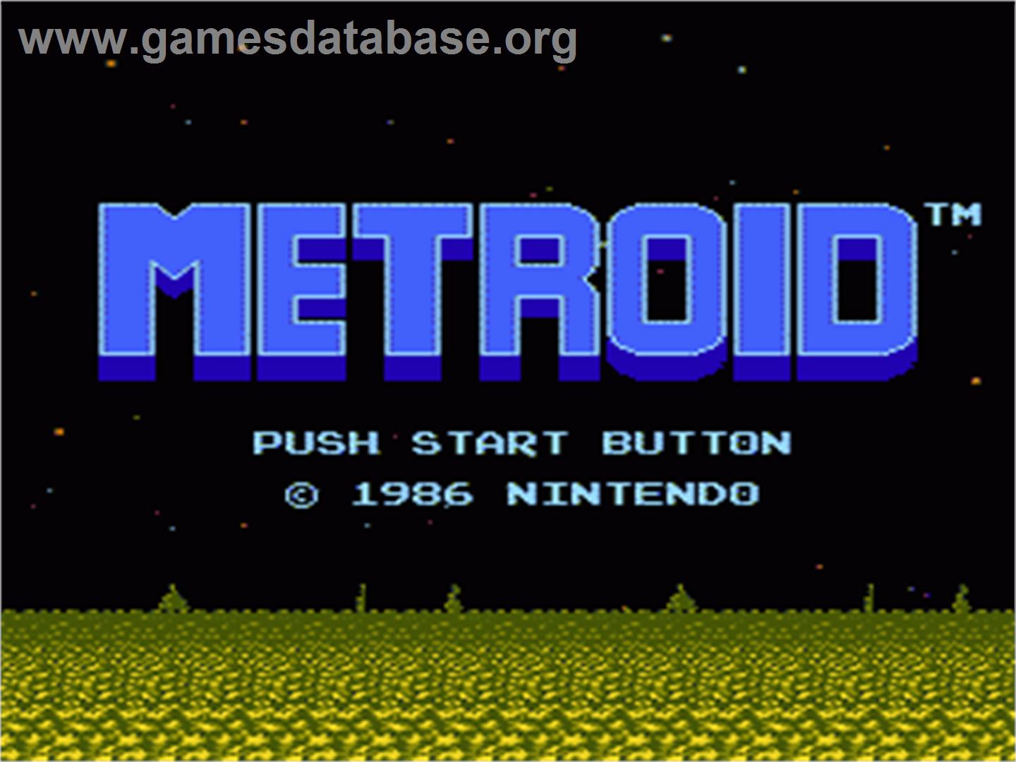 Metroid - Nintendo NES - Artwork - Title Screen