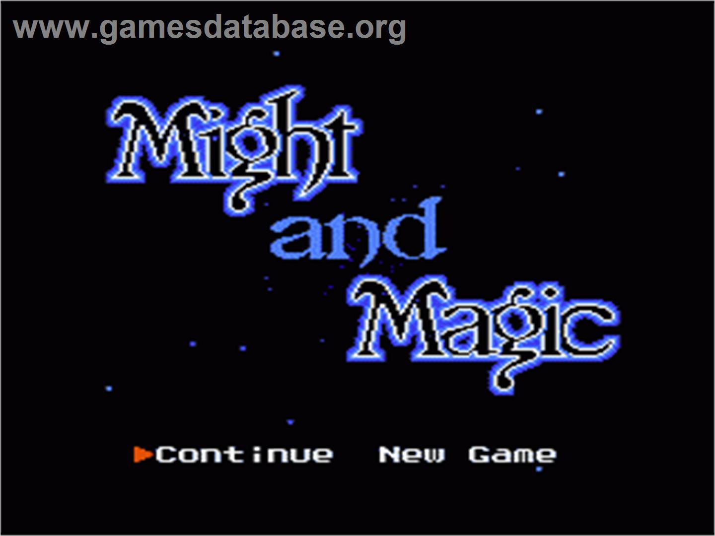 Might and Magic: Secret of the Inner Sanctum - Nintendo NES - Artwork - Title Screen