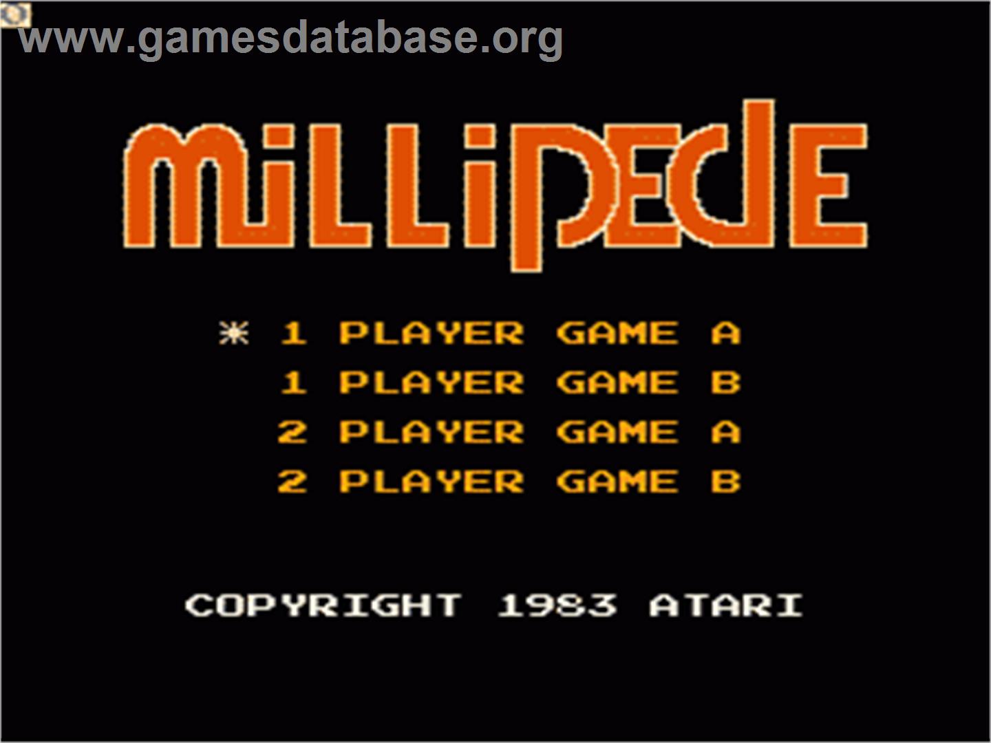 Millipede - Nintendo NES - Artwork - Title Screen
