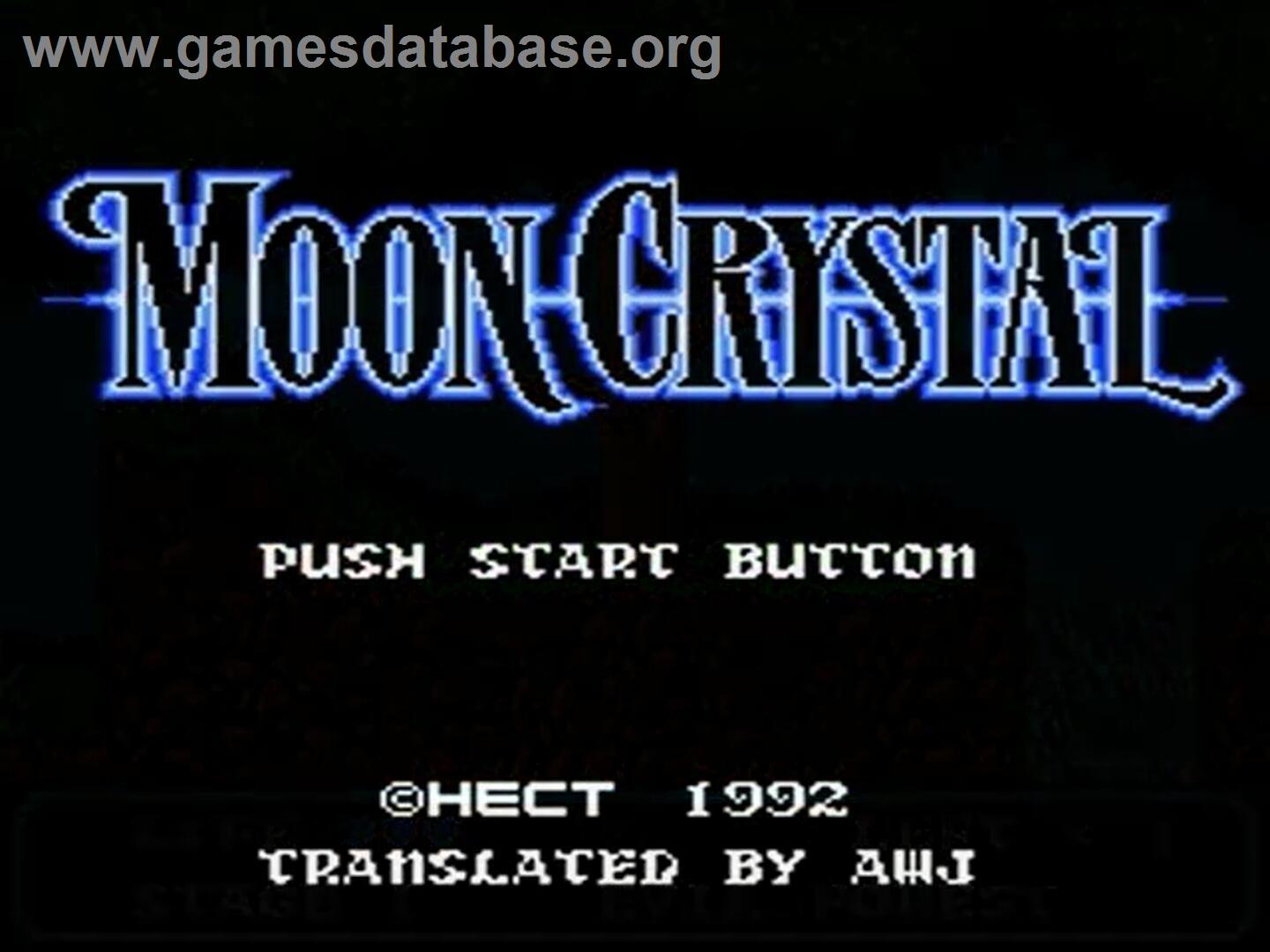 Moon Crystal - Nintendo NES - Artwork - Title Screen