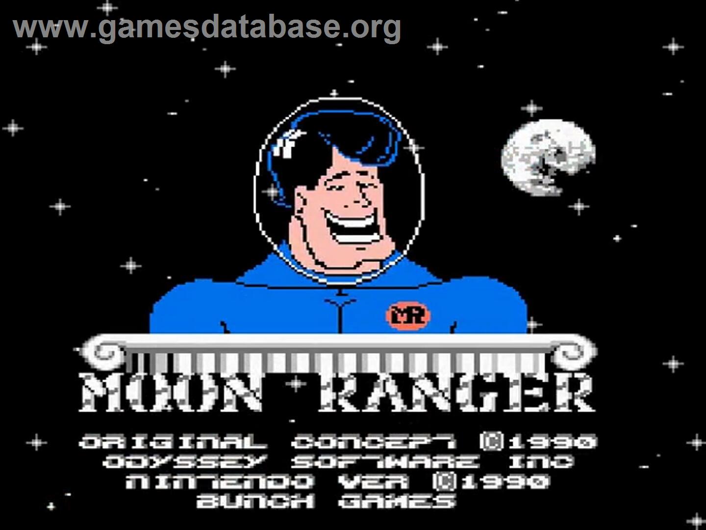 Moon Ranger - Nintendo NES - Artwork - Title Screen