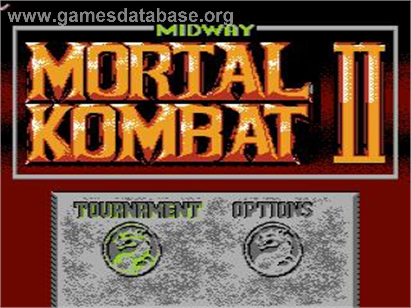 Mortal Kombat 2 - Nintendo NES - Artwork - Title Screen