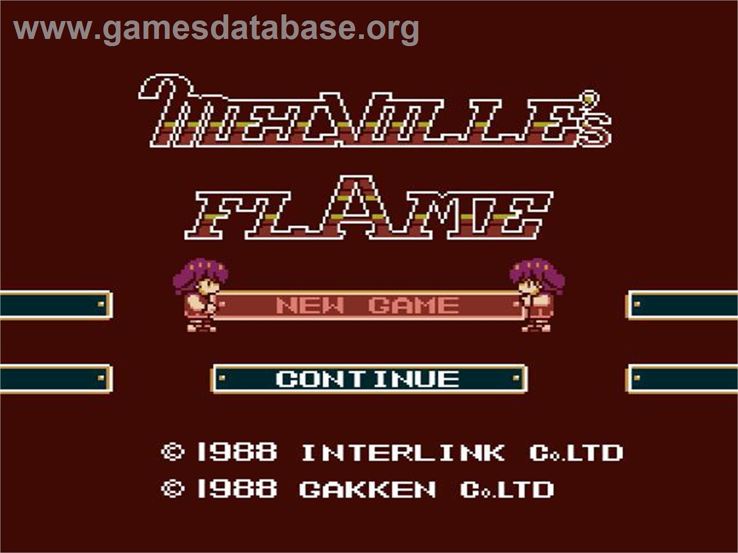 Moulin Rouge Senki - Melville No Honoo - Nintendo NES - Artwork - Title Screen