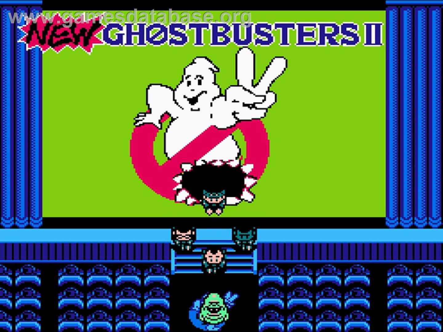New Ghostbusters 2 - Nintendo NES - Artwork - Title Screen