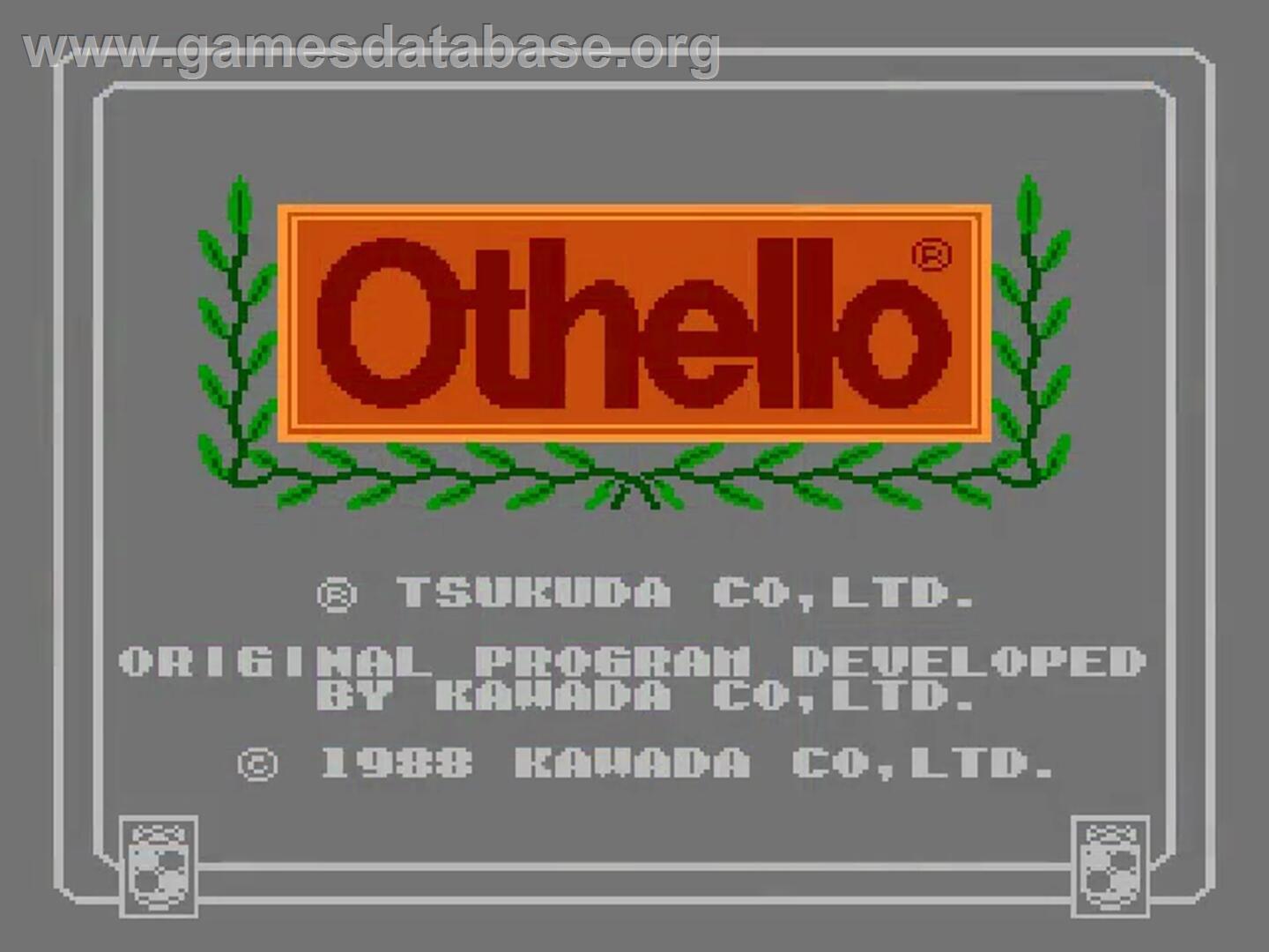 Othello - Nintendo NES - Artwork - Title Screen